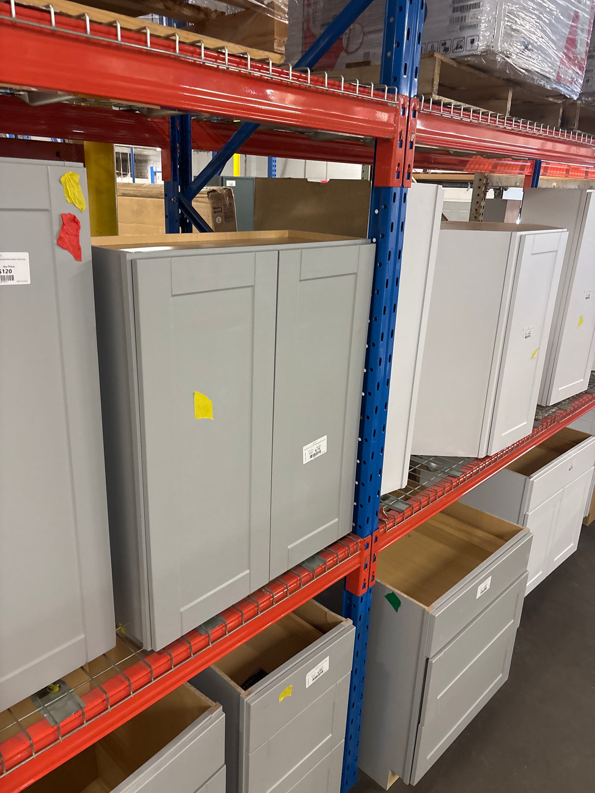 Shaker 30 in. W x 12 in. D x 36 in. H Assembled Wall Cabinet in Dove Gray