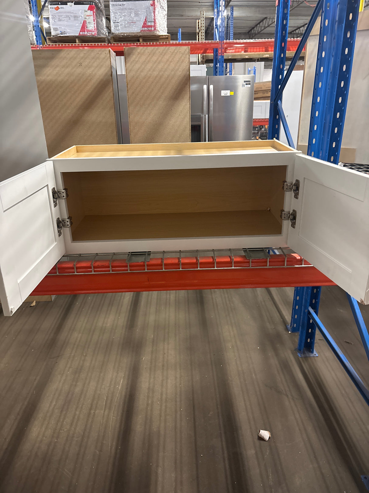 Westfield Feather White Shaker Stock Assembled Wall Kitchen Bridge Cabinet (30 in. W x 12 in. D x 12 in. H)