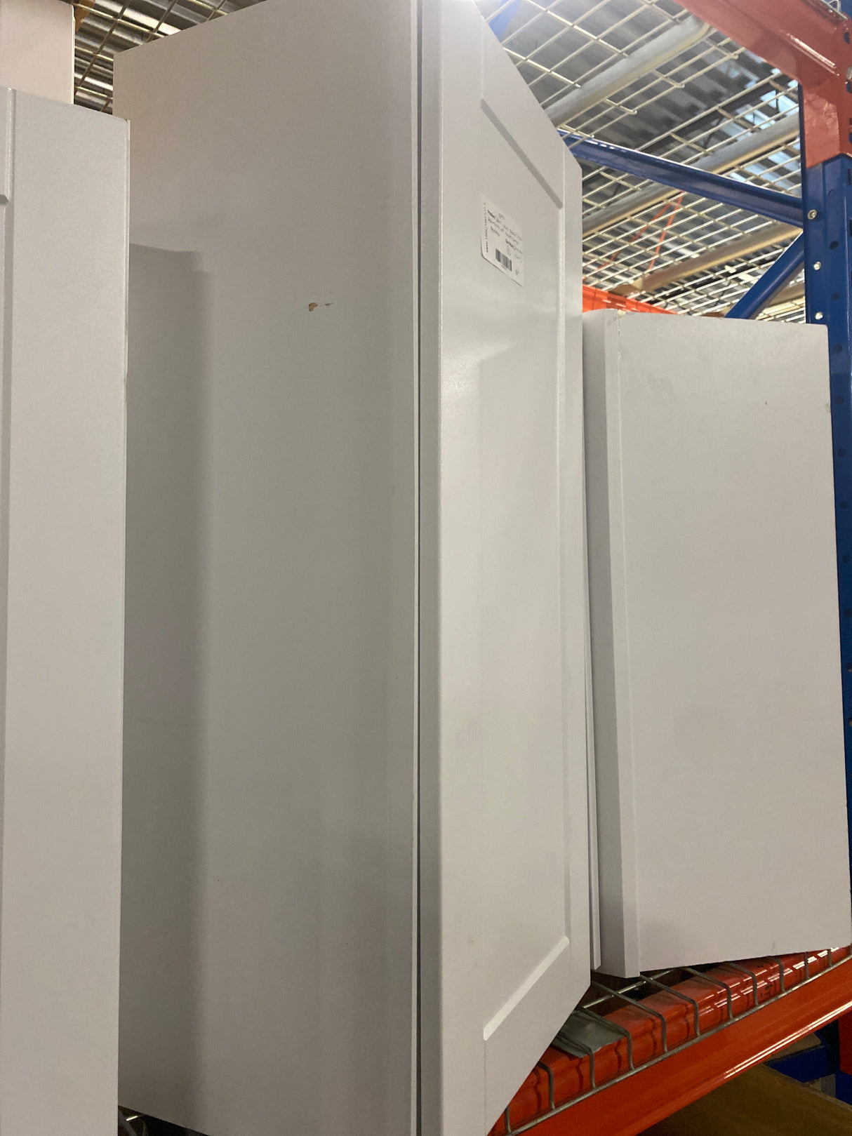 Satin White Shaker Stock Assembled Wall Kitchen Cabinet (15 in. x 36 in. x 12 in.)