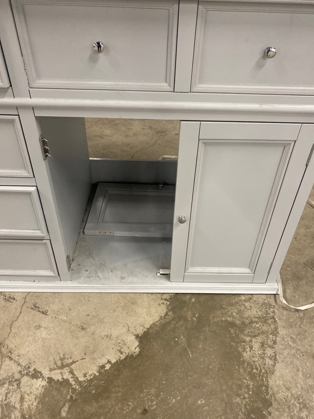 Hampton Harbor 72 in. W x 22 in. D Double Bath Vanity in Dove Grey with Marble Vanity Top in White