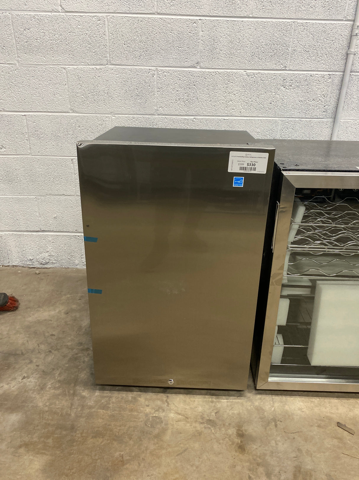 4.4 cu. ft. Freestanding Outdoor Refrigerator in Stainless Steel