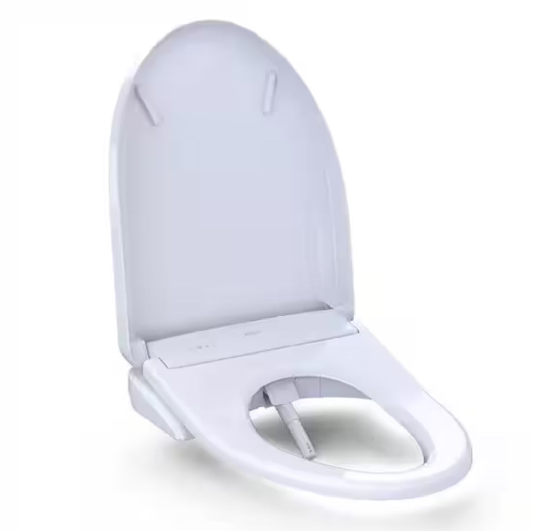 S7A Washlet Elongated Electric Heated Bidet Seat with Contemporary Lid in Cotton White
