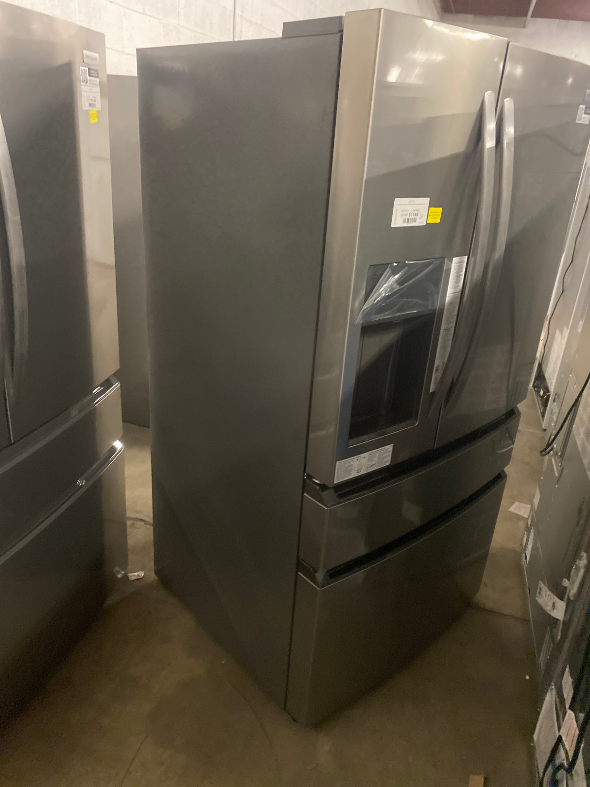 36 in. 26 cu. ft. Standard-Depth 4-Door French Door Refrigerator in Fingerprint-Resistant Stainless Steel Look