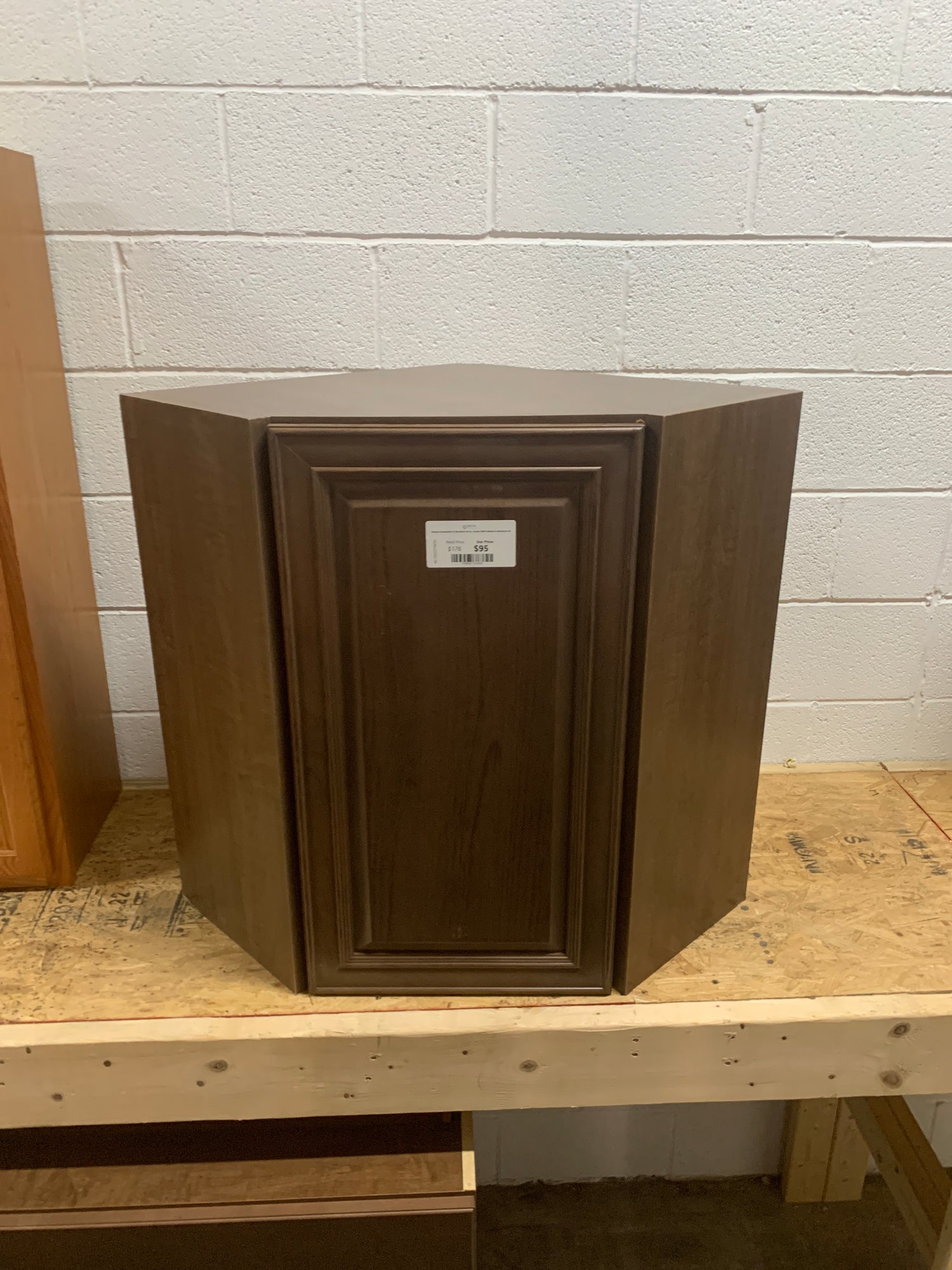 Benton Assembled 23.64x30x23.64 in. Corner Wall Cabinet in Butterscotch
