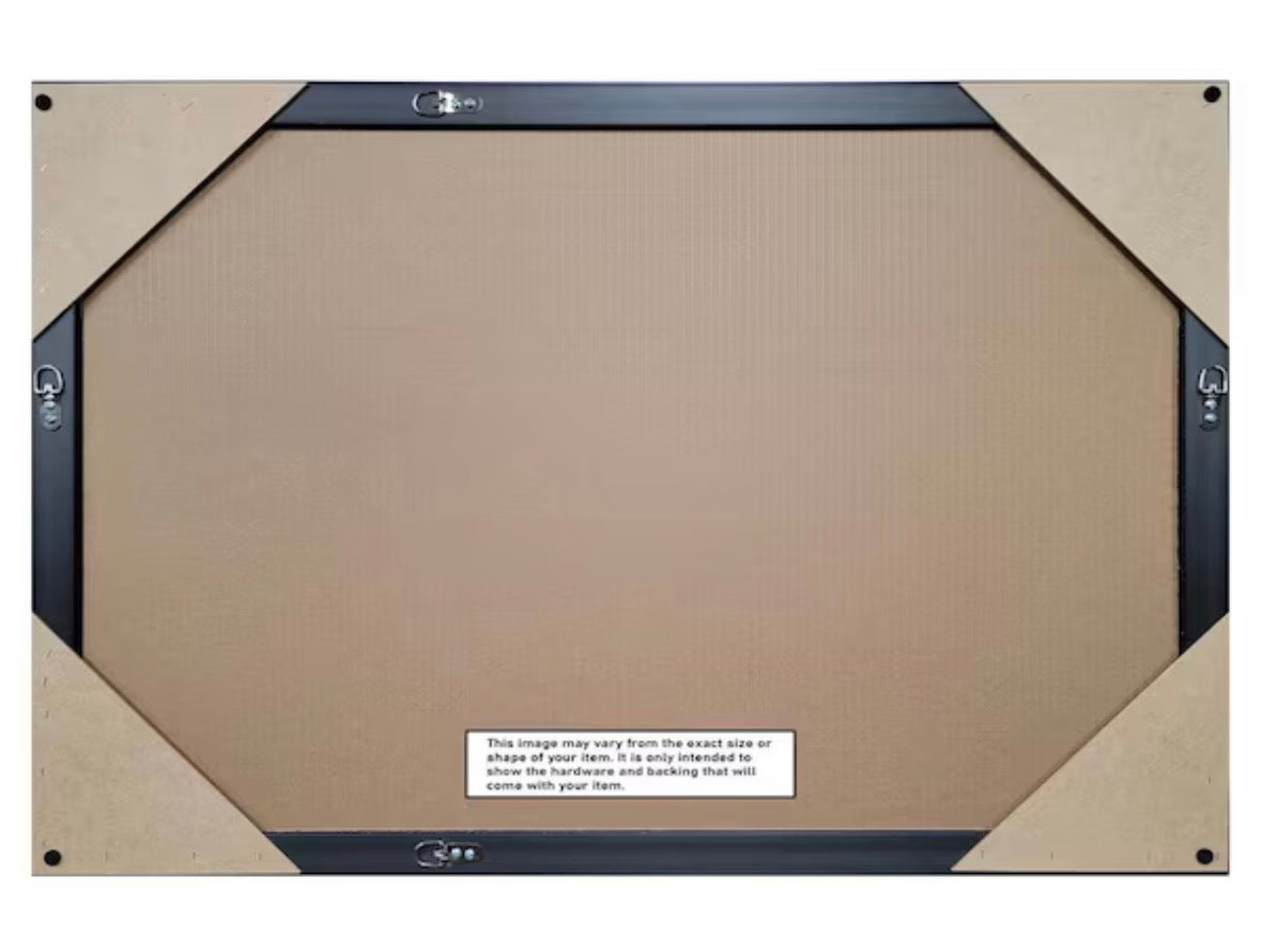 Trio Oil Rubbed Bronze 50.5 in. x 36.5 in. Cusom Non-Beveled Framed Bathroom Vanity Wall Mirror