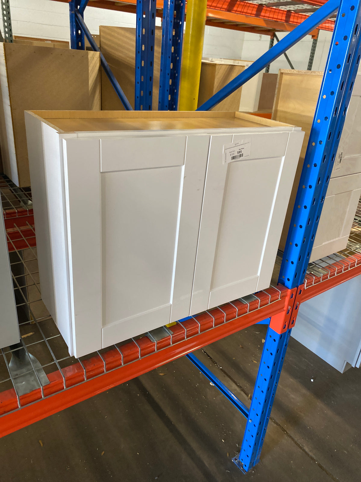 Shaker Satin White Stock Assembled Wall Bridge Kitchen Cabinet (30 in. x 23.5 in. x 12 in.)