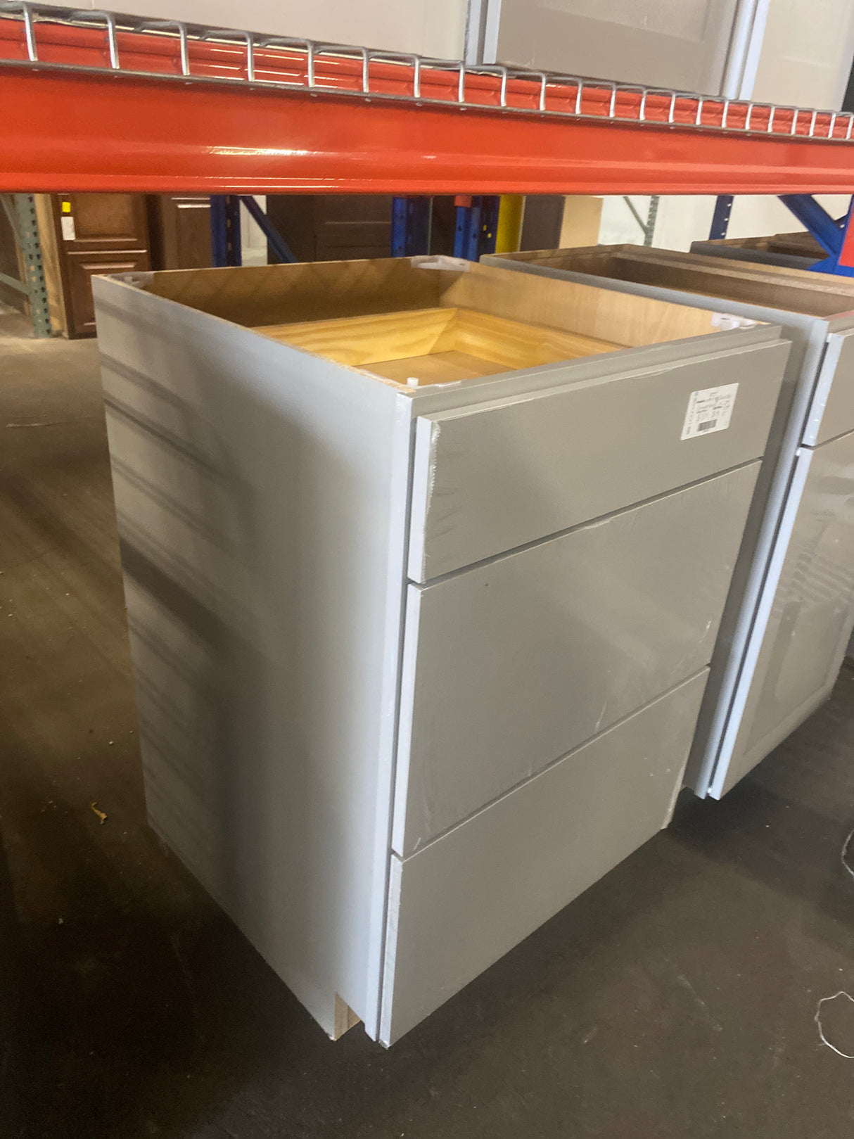 Westfield 24 in. W x 23.75 in. D x 35 in. H Shaker Stock Drawer Base Kitchen Cabinet in Dusk Gray