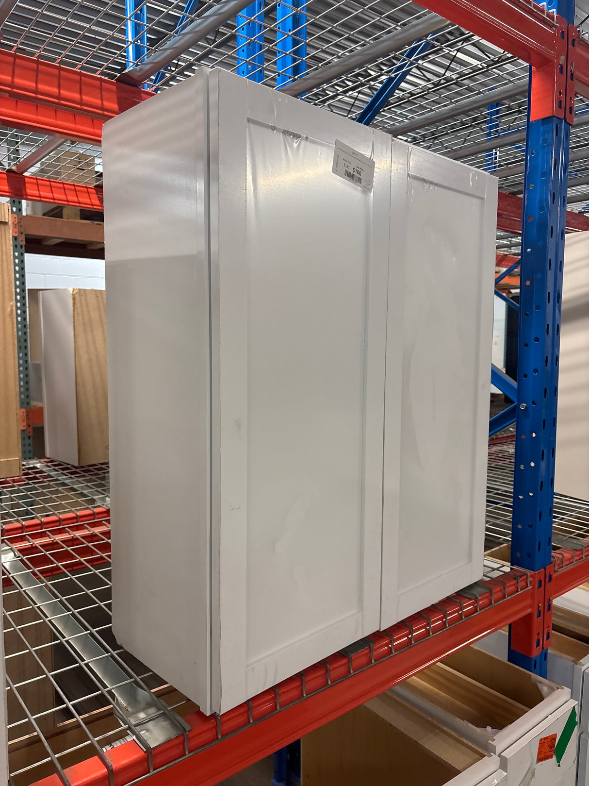 Courtland Polar White Finish Laminate Shaker Stock Assembled Wall Kitchen Cabinet 30 in. x 36 in. x 12 in.