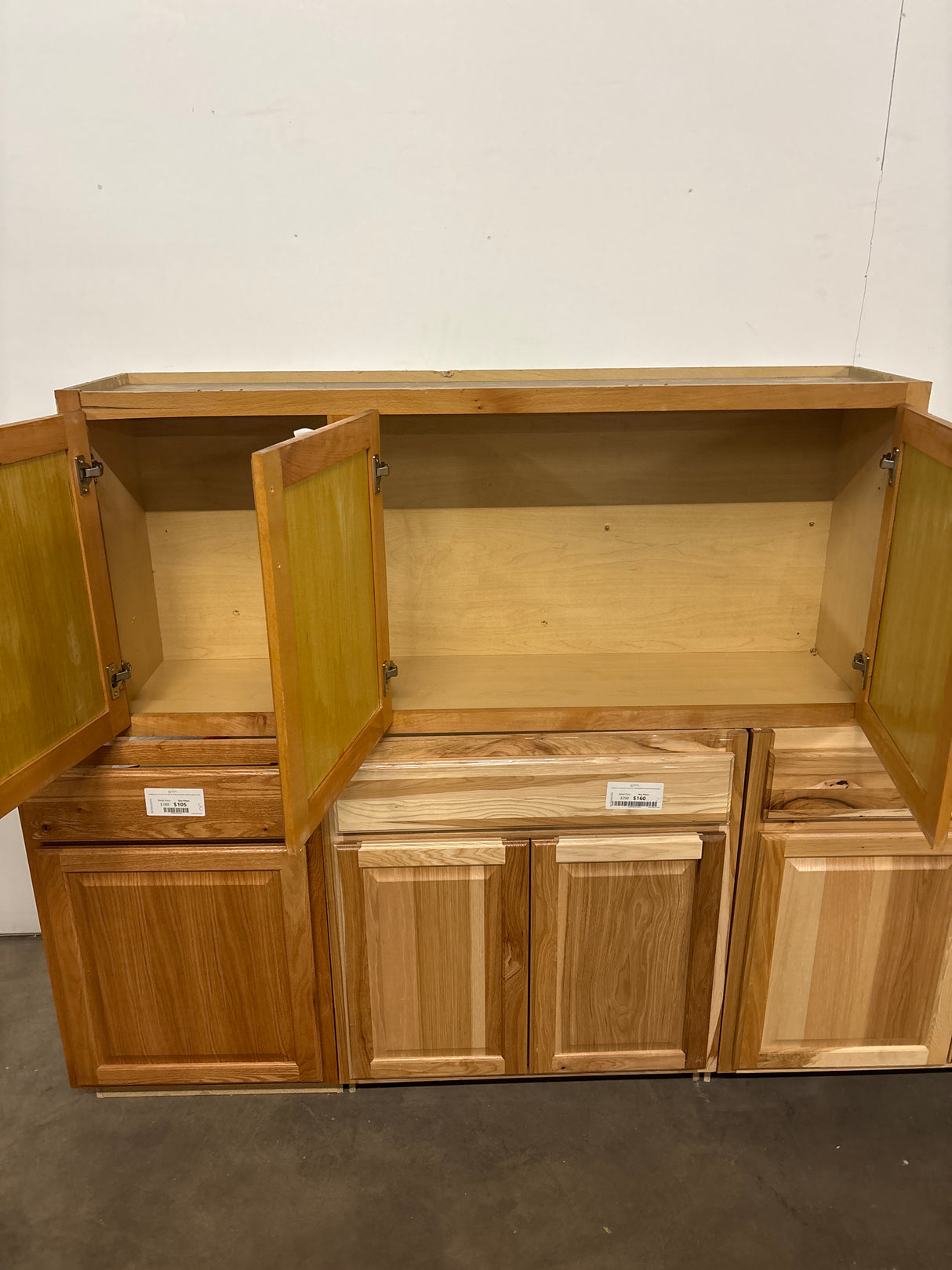 Recessed Panel 54 in. W x 12 in. D x 23.5 in. H Assembled Wall Bridge Cabinet in Unfinished