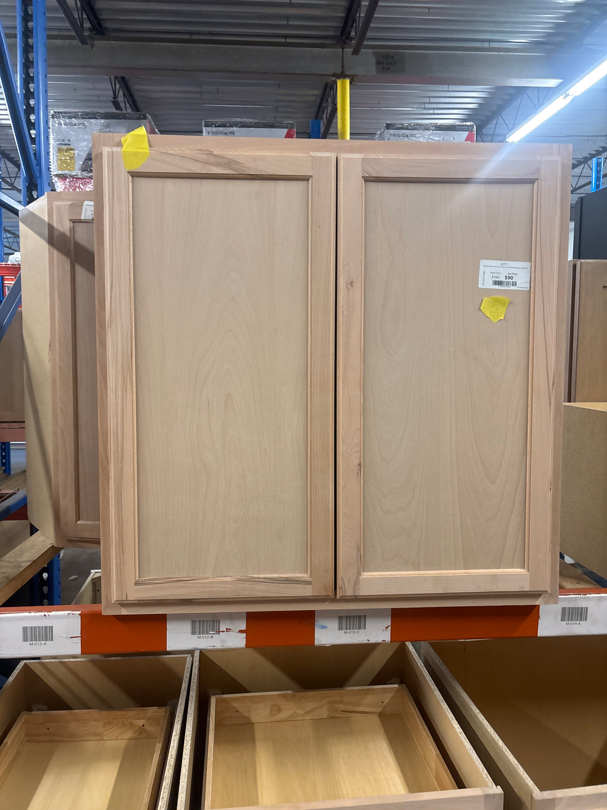 Recessed Panel 36 in. W x 12 in. D x 36 in. H Assembled Wall Cabinet in Unfinished