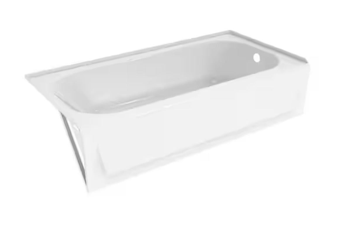 BootzCast 60 in. x 30 in. Soaking Alcove Bathtub with Right Drain in White
