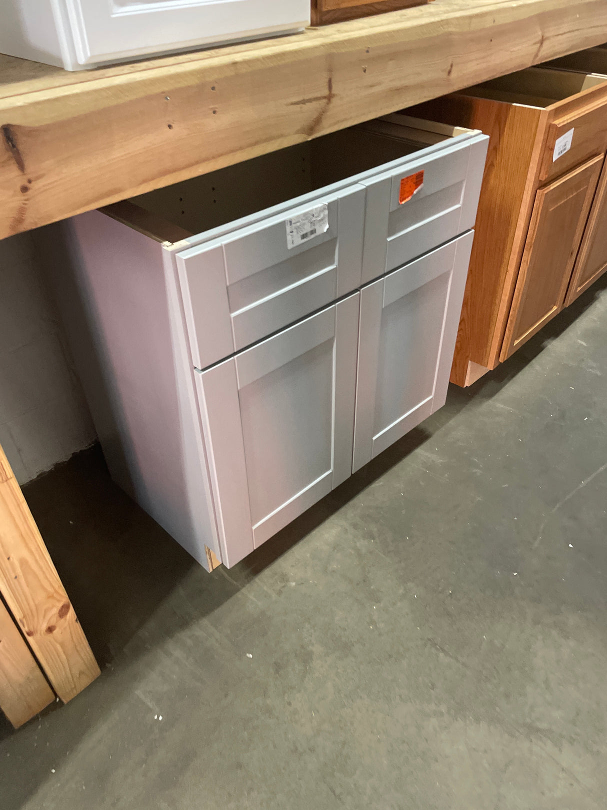 Shaker 30 in. W x 24 in. D x 34.5 in. H Assembled Sink Base Kitchen Cabinet in Dove Gray