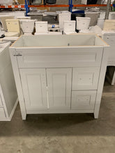Load image into Gallery viewer, Ridge 36 in. W x 22 in. D x 34 in. H Bath Vanity Cabinet without Top in White

