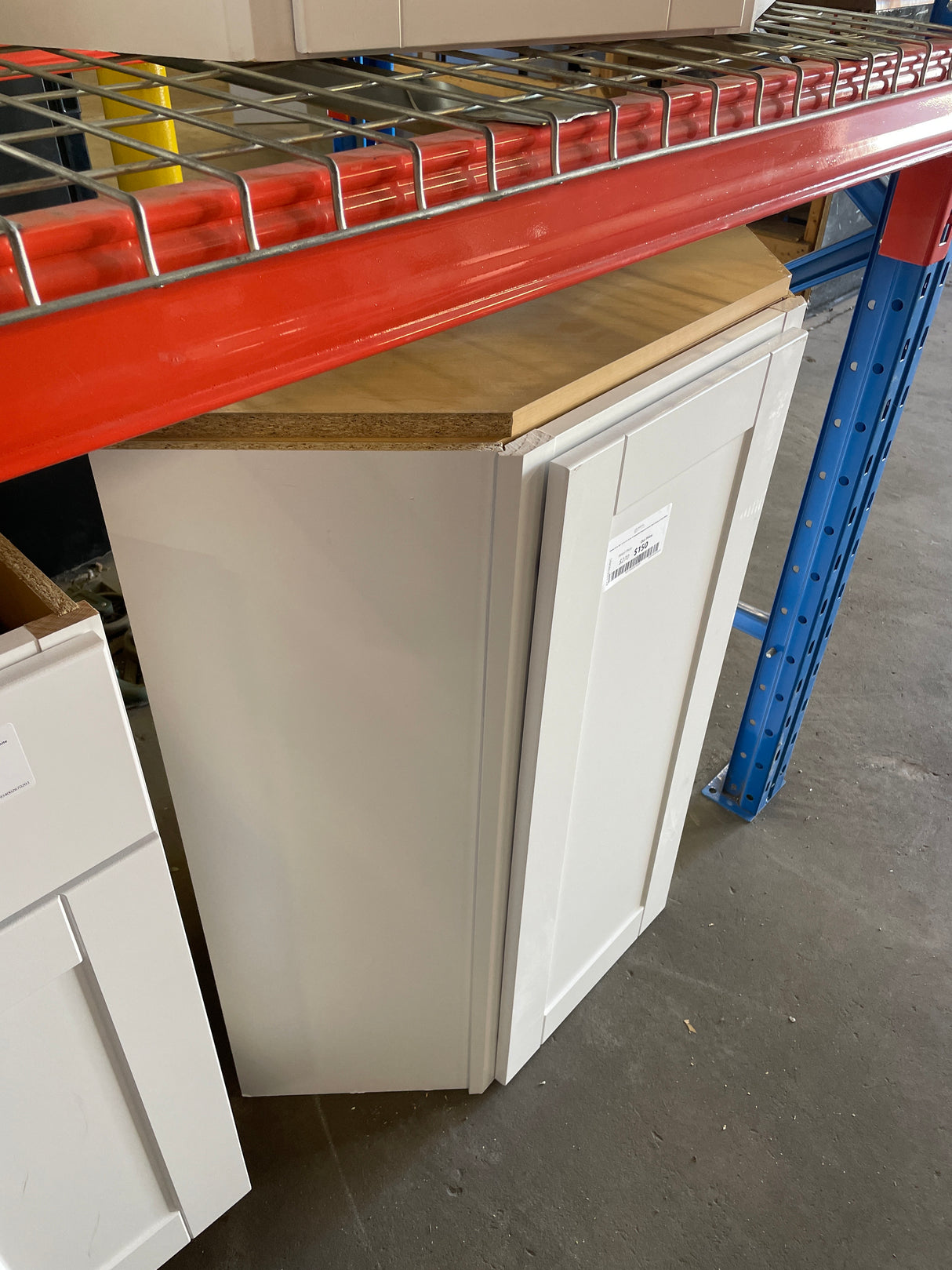 Shaker 24 in. W x 12 in. D x 36 in. H Assembled Diagonal Corner Wall Cabinet in Satin White