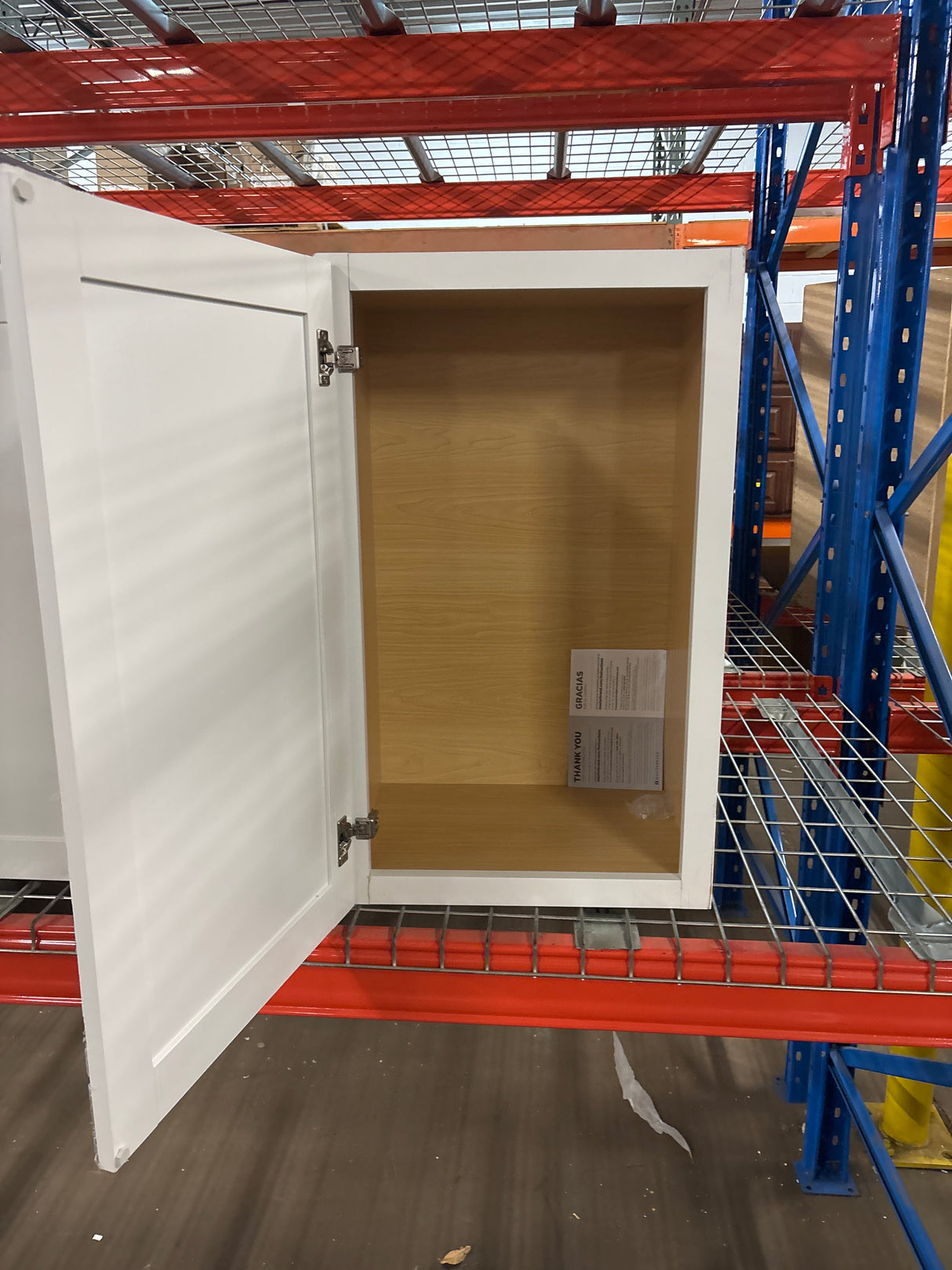 Westfield Feather White Shaker Stock Assembled Wall Kitchen Cabinet (18 in. W x 12 in. D x 30 in. H)