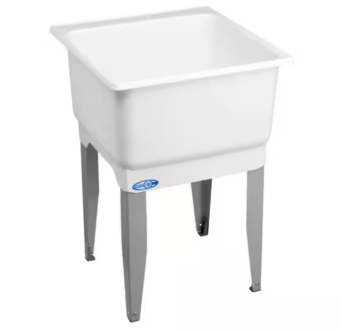 Utilatub 20 Gallon 23 in. x 25 in. Freestanding Laundry/Utility Sink in white