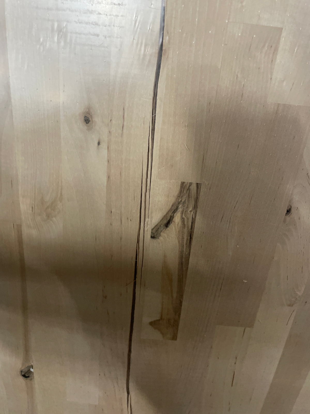 6 ft. L x 39 in. D Unfinished Birch Solid Wood Butcher Block Island Countertop With Eased Edge