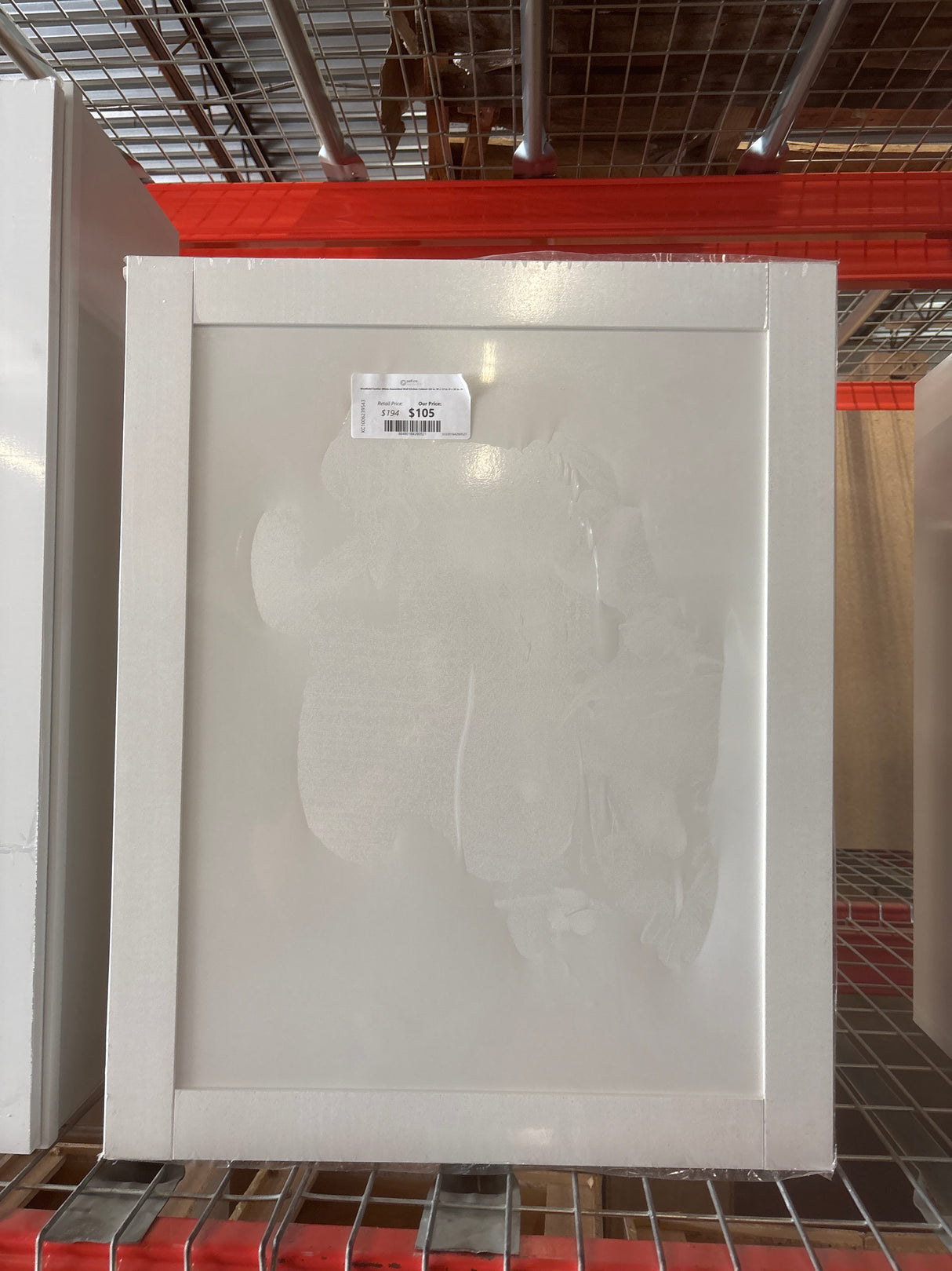Westfield Feather White Assembled Wall Kitchen Cabinet (24 in. W x 12 in. D x 30 in. H)