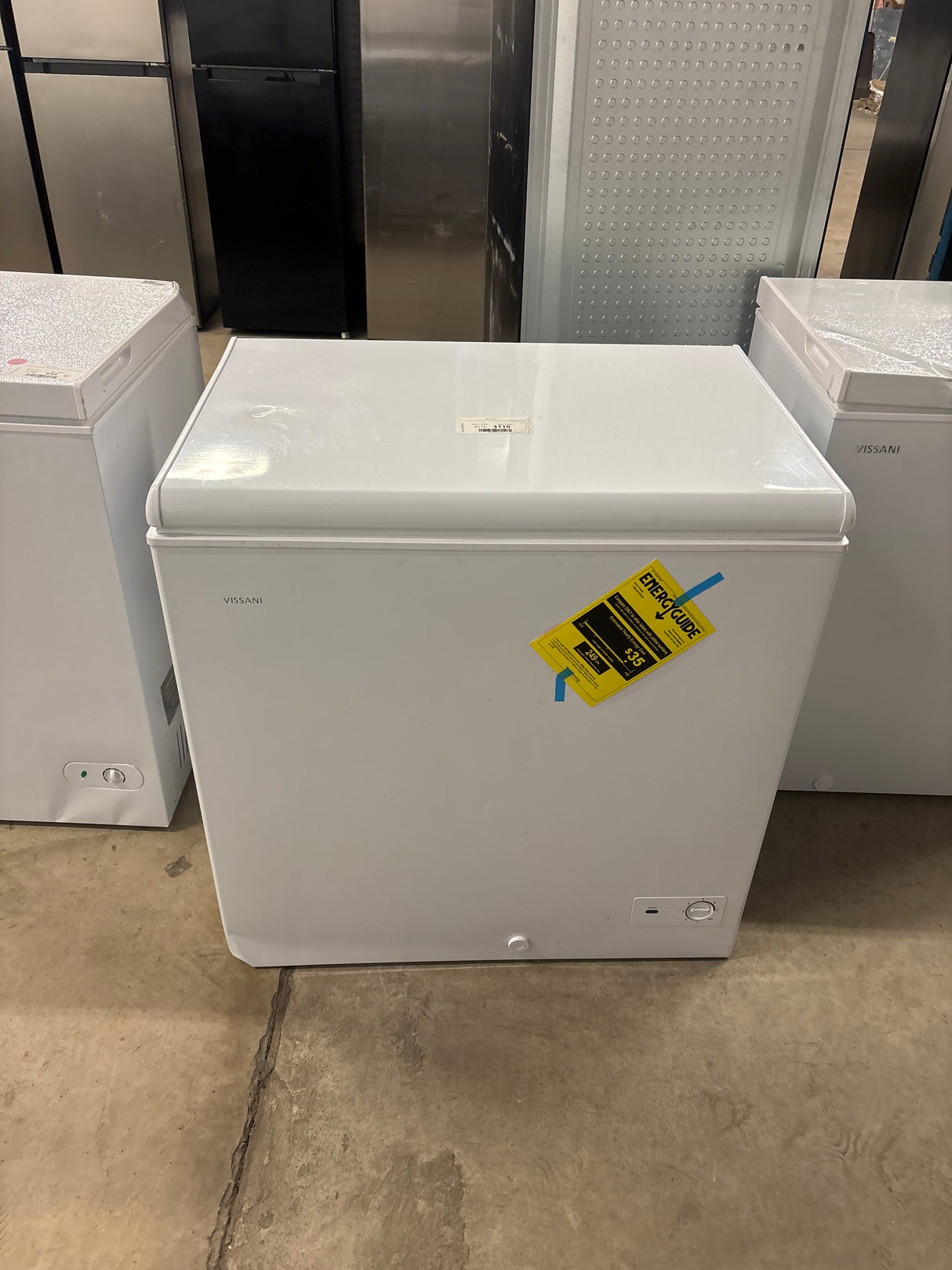 7.0 cu. ft. Manual Defrost Chest Freezer with LED Light in White Garage Ready