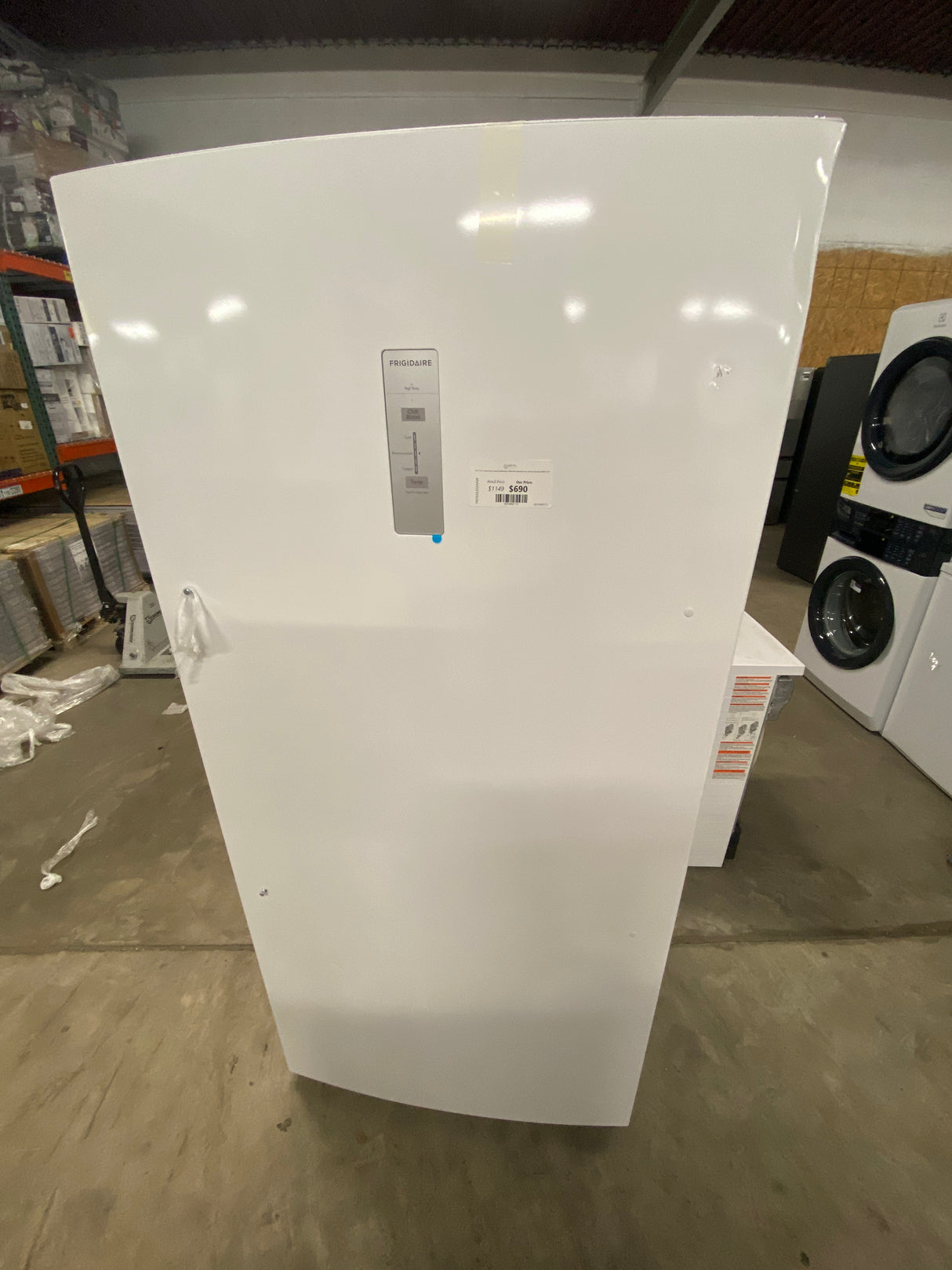 33 in. 20 cu. ft. Garage Ready Freezerless Refrigerator in White with Temperature Alarm and Auto-Close Door, ENERGY STAR