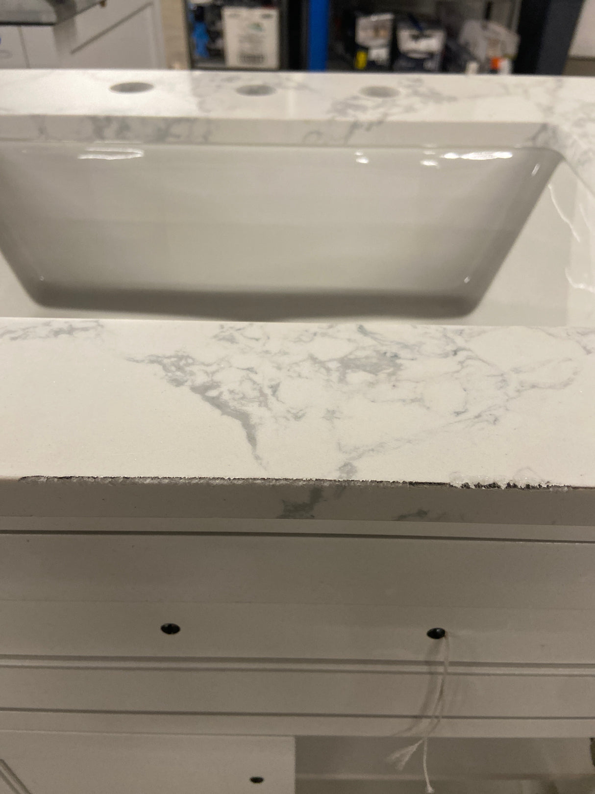 Doveton 60 in. W x 19 in. D x 34.50 in. H Bath Vanity in White with White Cultured Marble Top
