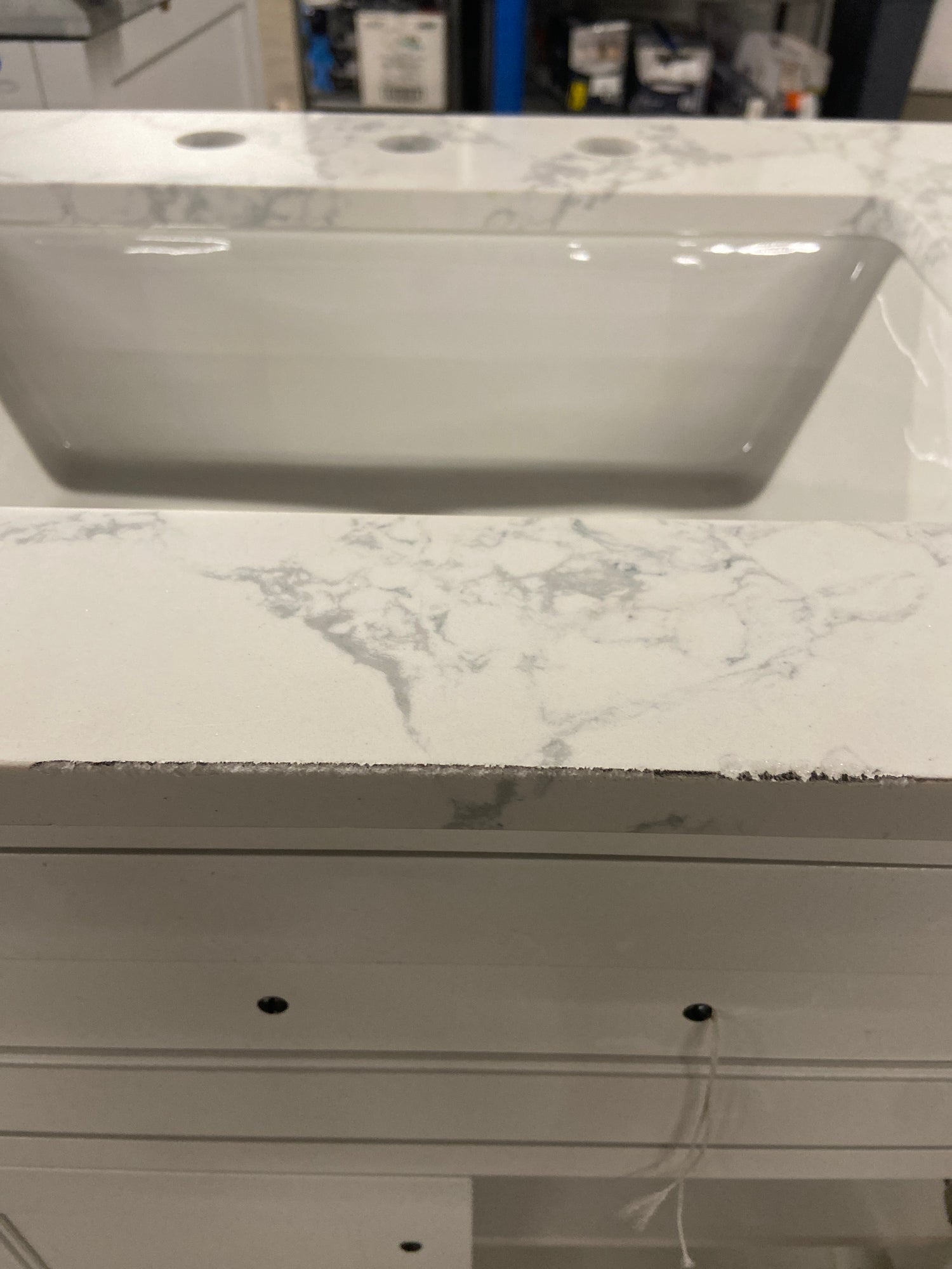 Doveton 60 in. W x 19 in. D x 34.50 in. H Bath Vanity in White with White Cultured Marble Top