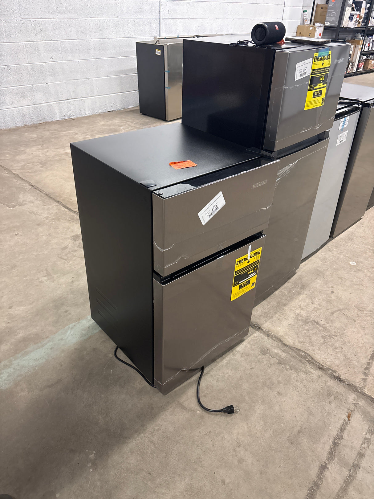 3.1 cu. ft. 2-Door Mini Refrigerator in Stainless Steel with Freezer, ENERGY STAR