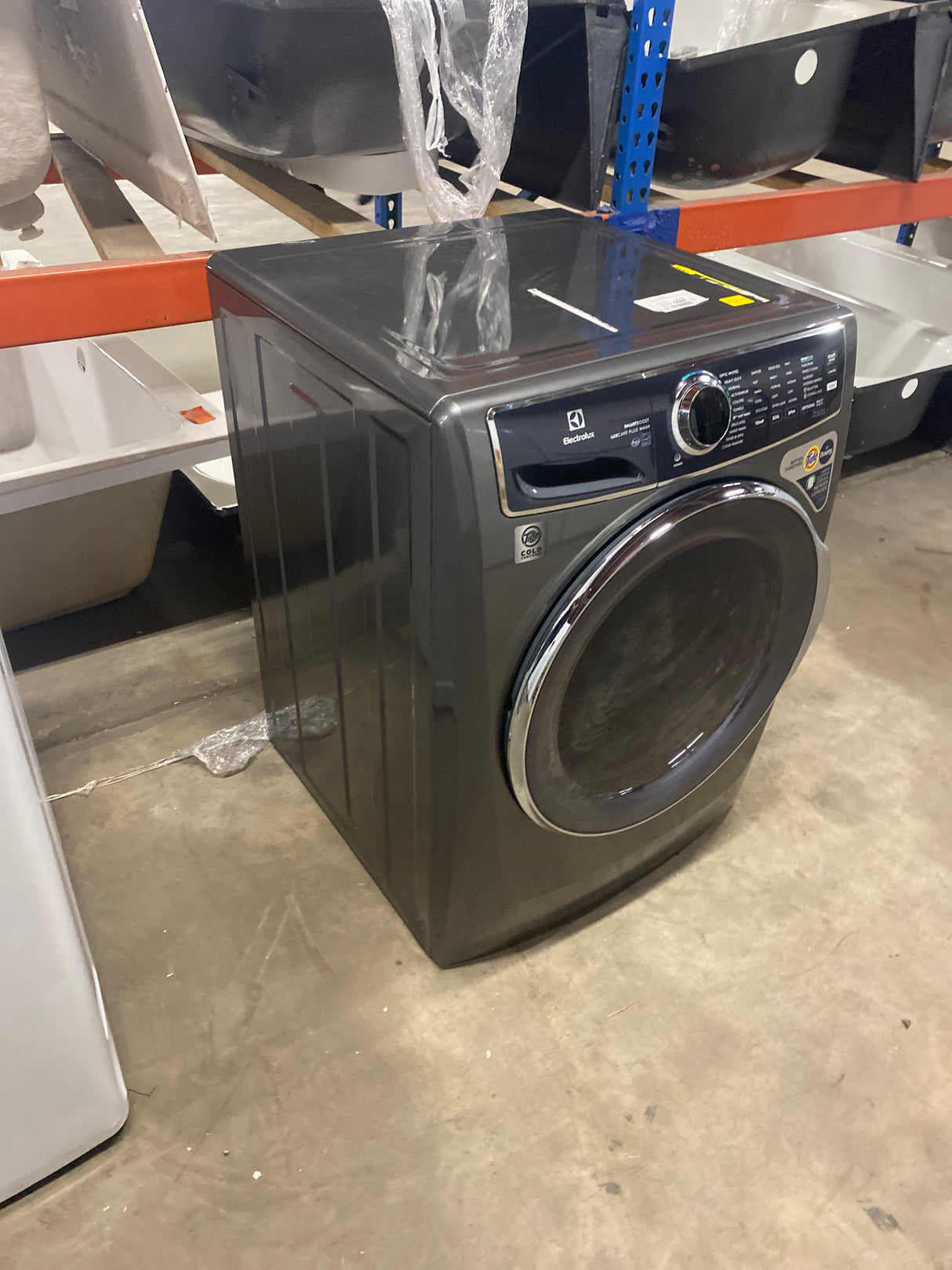4.5 cu. ft. Stackable Front Load washer in Titanium with SmartBoost, Optic Whites, and Pure Rinse