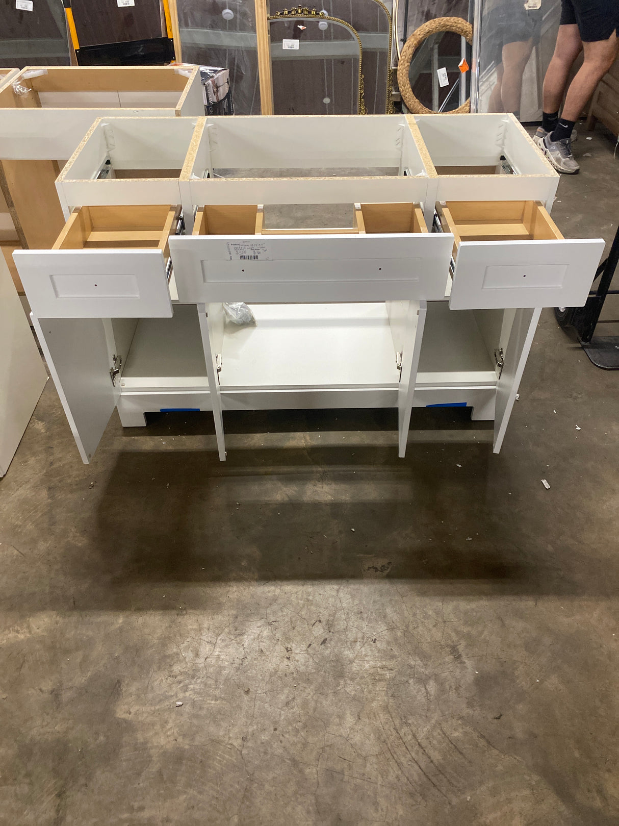 Everdean 48.5 in. W x 18.75 in. D Vanity in White without Top