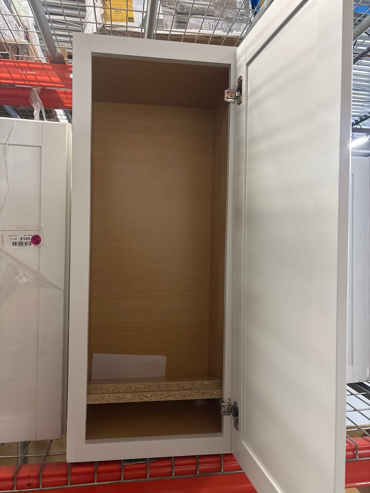 Westfield Dusk White Shaker Stock Assembled Wall Kitchen Cabinet (15 in. W x 12 in. D x 36 in. H)