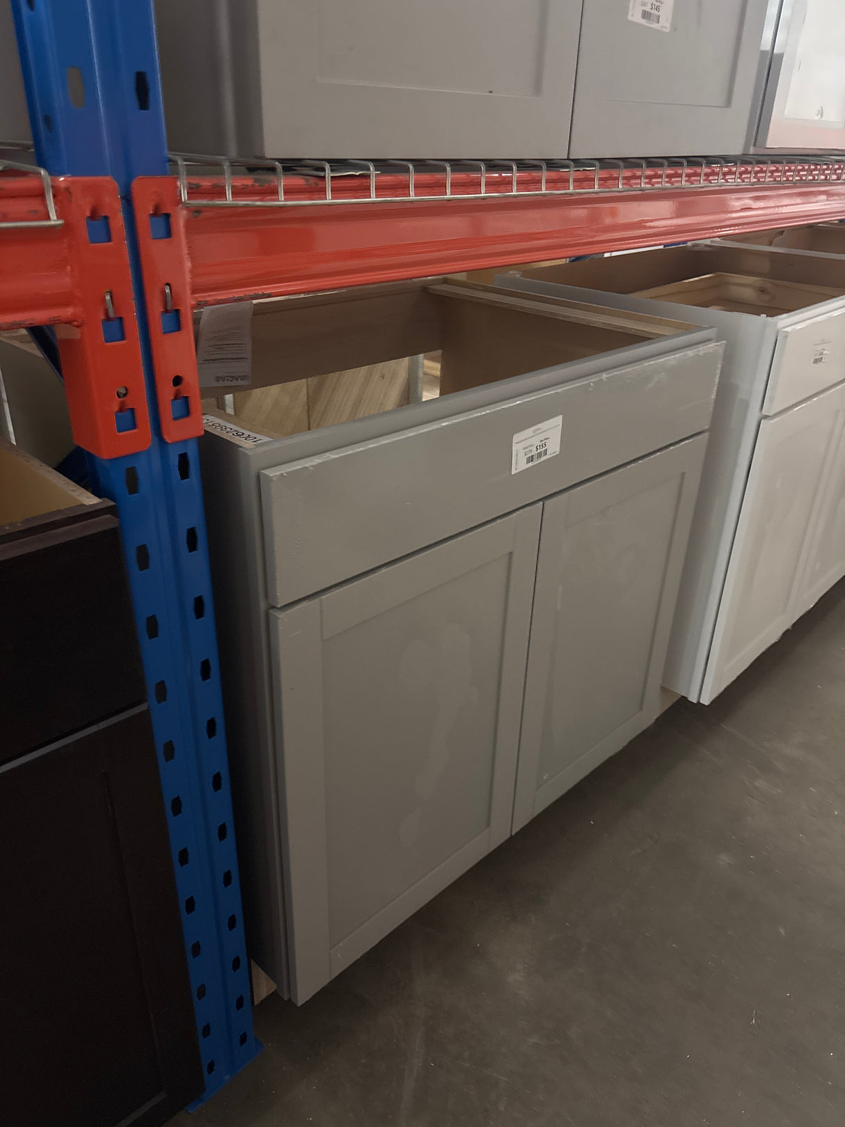 Westfield Dusk Gray Shaker Stock Assembled Sink Base Kitchen Cabinet (36 in. W x 23.75 in. D x 35 in. H)