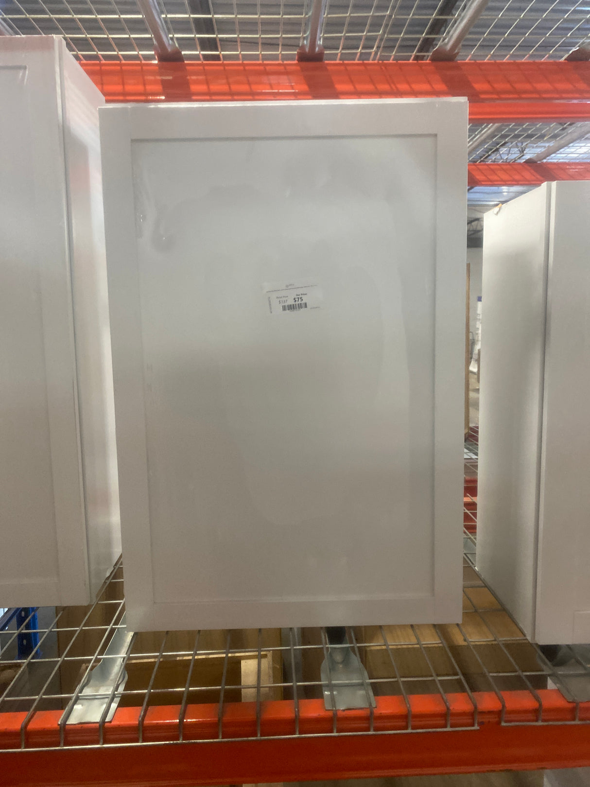 Courtland Polar White Finish Laminate Shaker Stock Assembled Wall Kitchen Cabinet 24 in. x 36 in. x 12 in.