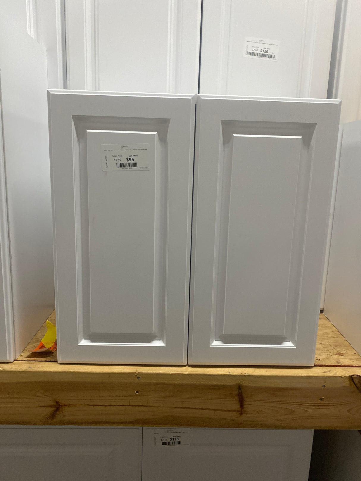 Designer Series Elgin 24 in. W x 12 in. D x 24 in. H Assembled Raised Panel Wall Bridge Kitchen Cabinet in White