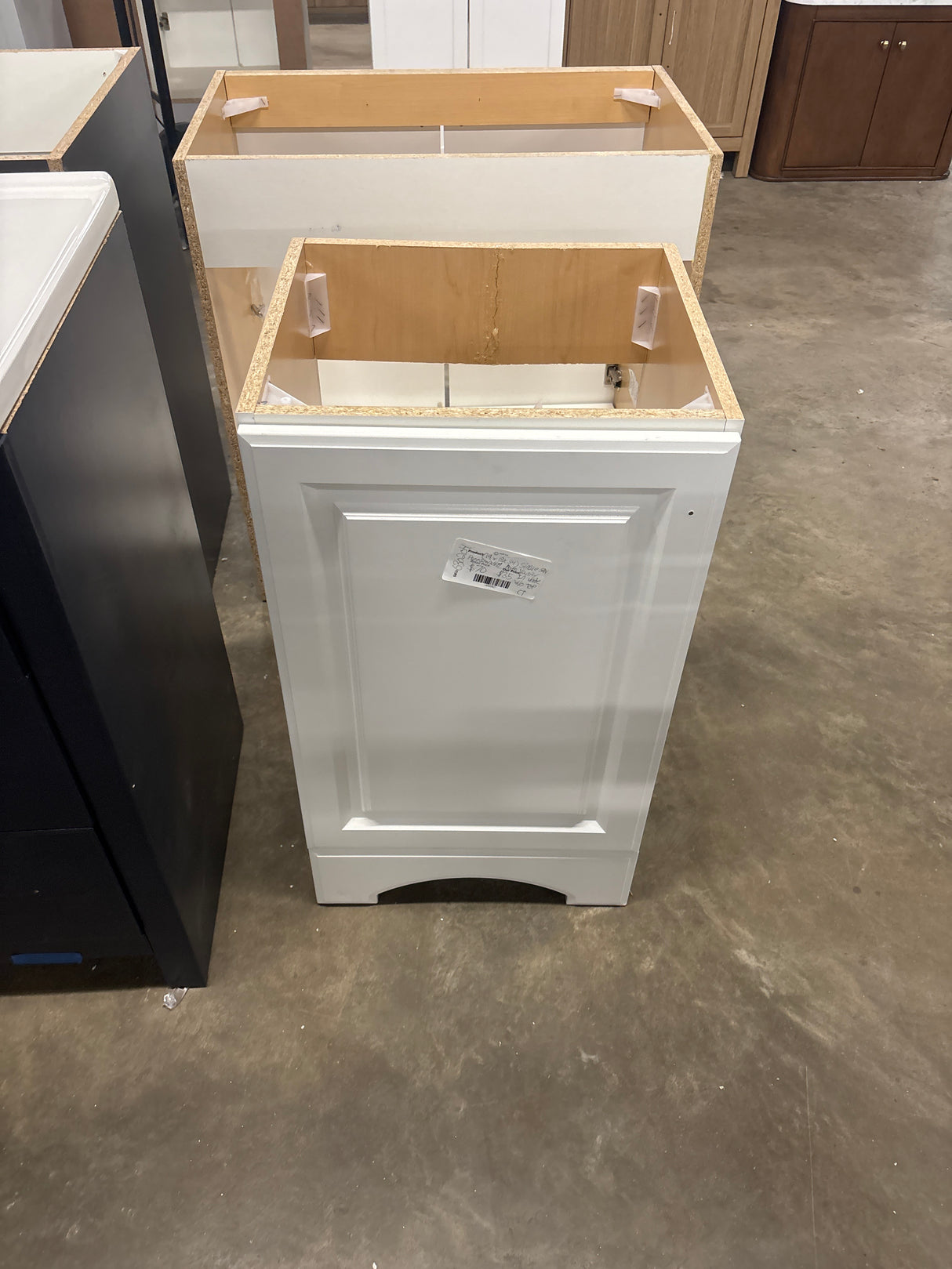 19 in. W x 18 in. D x 34 in. H Single Sink Freestanding Bath Vanity in White w/o Top
