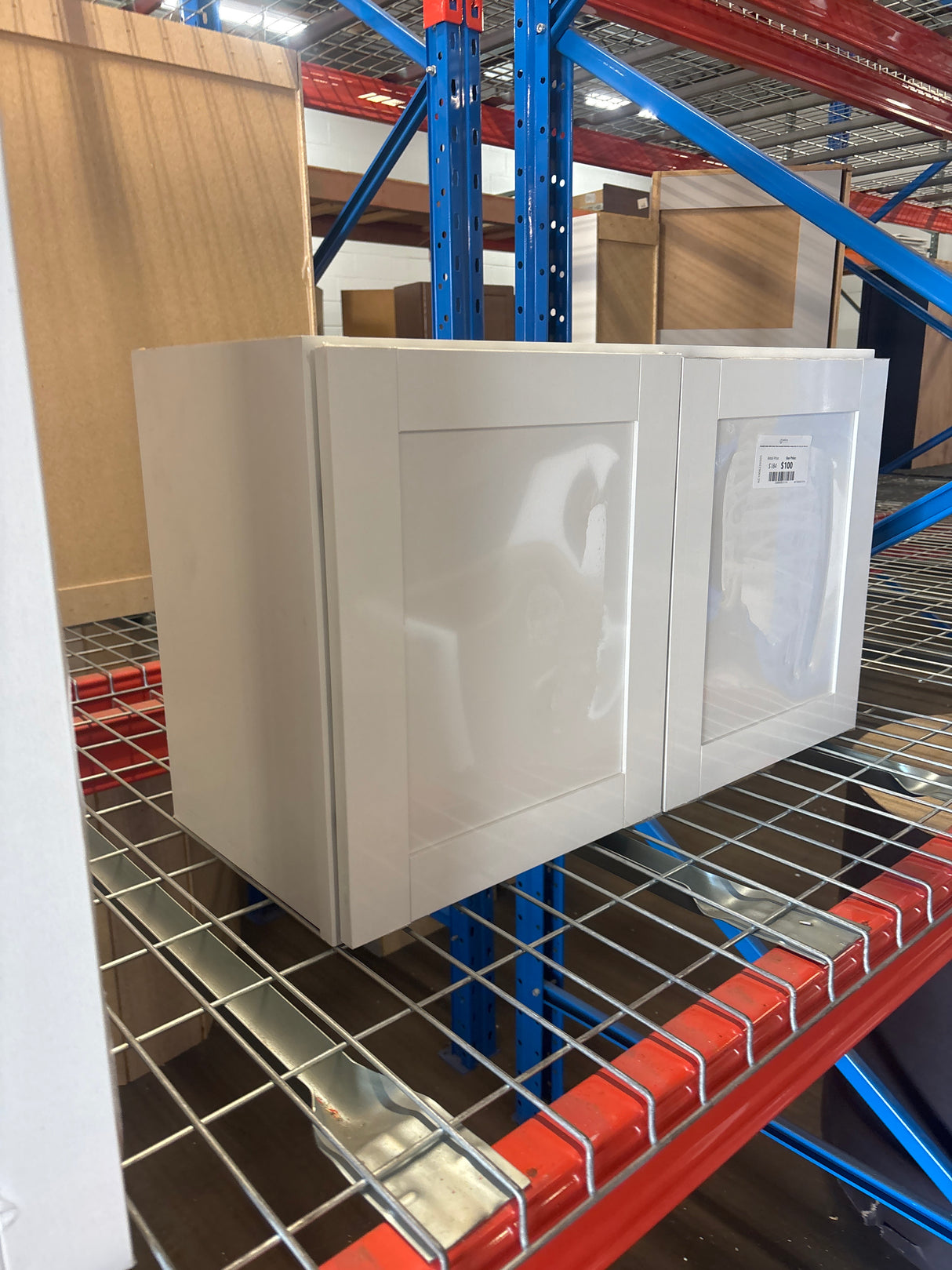 Westfield Feather White Shaker Stock Assembled Wall Kitchen Cabinet (30 in. W x 12 in. D x 18 in. H)