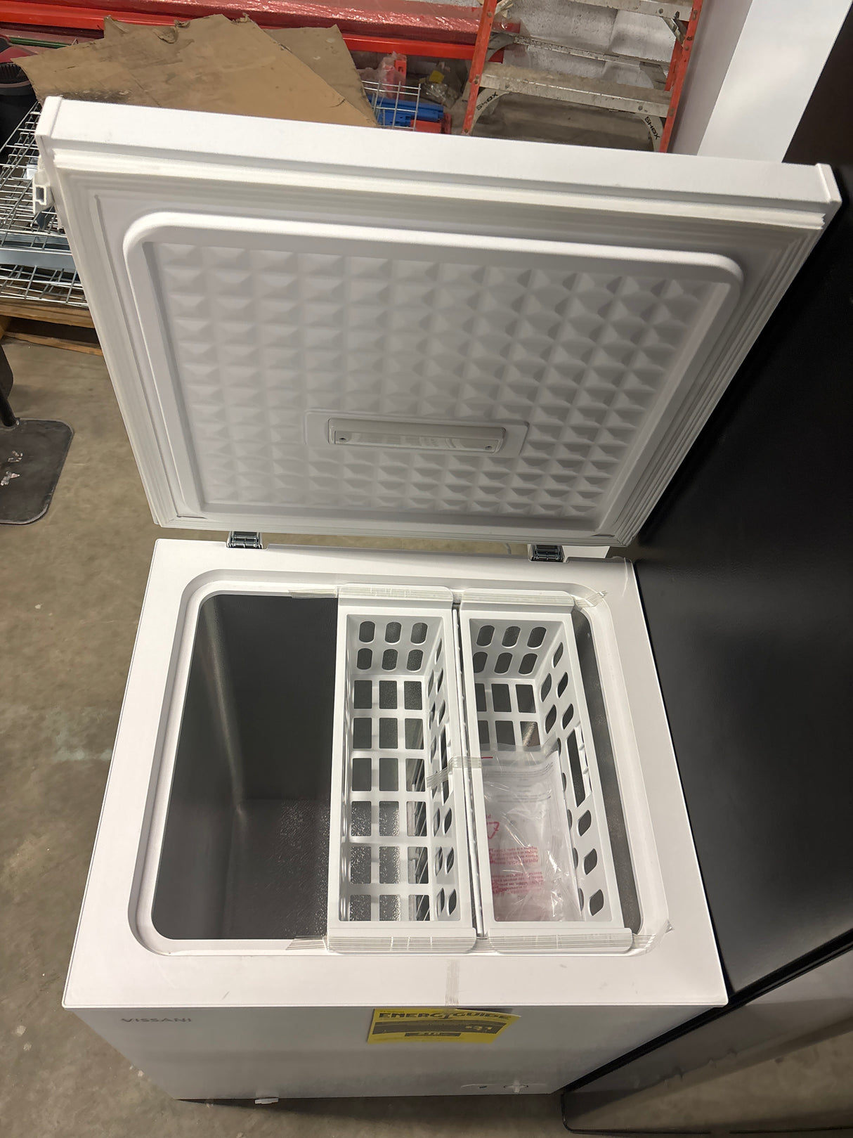 5.0 cu. ft. Manual Defrost Chest Freezer with LED Light in White Garage Ready