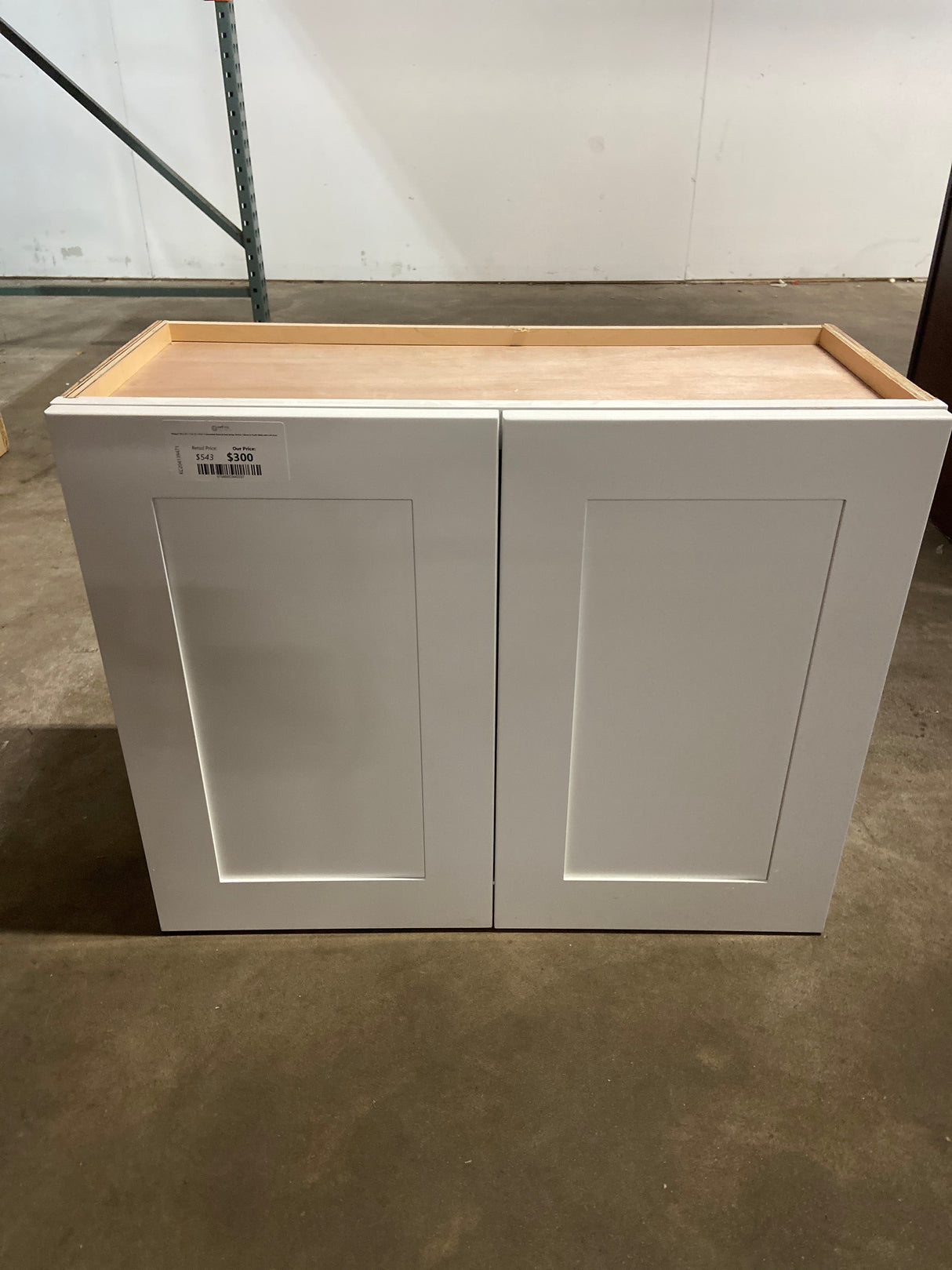 Newport 30 in. W x 12 in. D x 24 in. H Assembled Plywood Wall Bridge Kitchen Cabinet in Pacific White with Soft Close