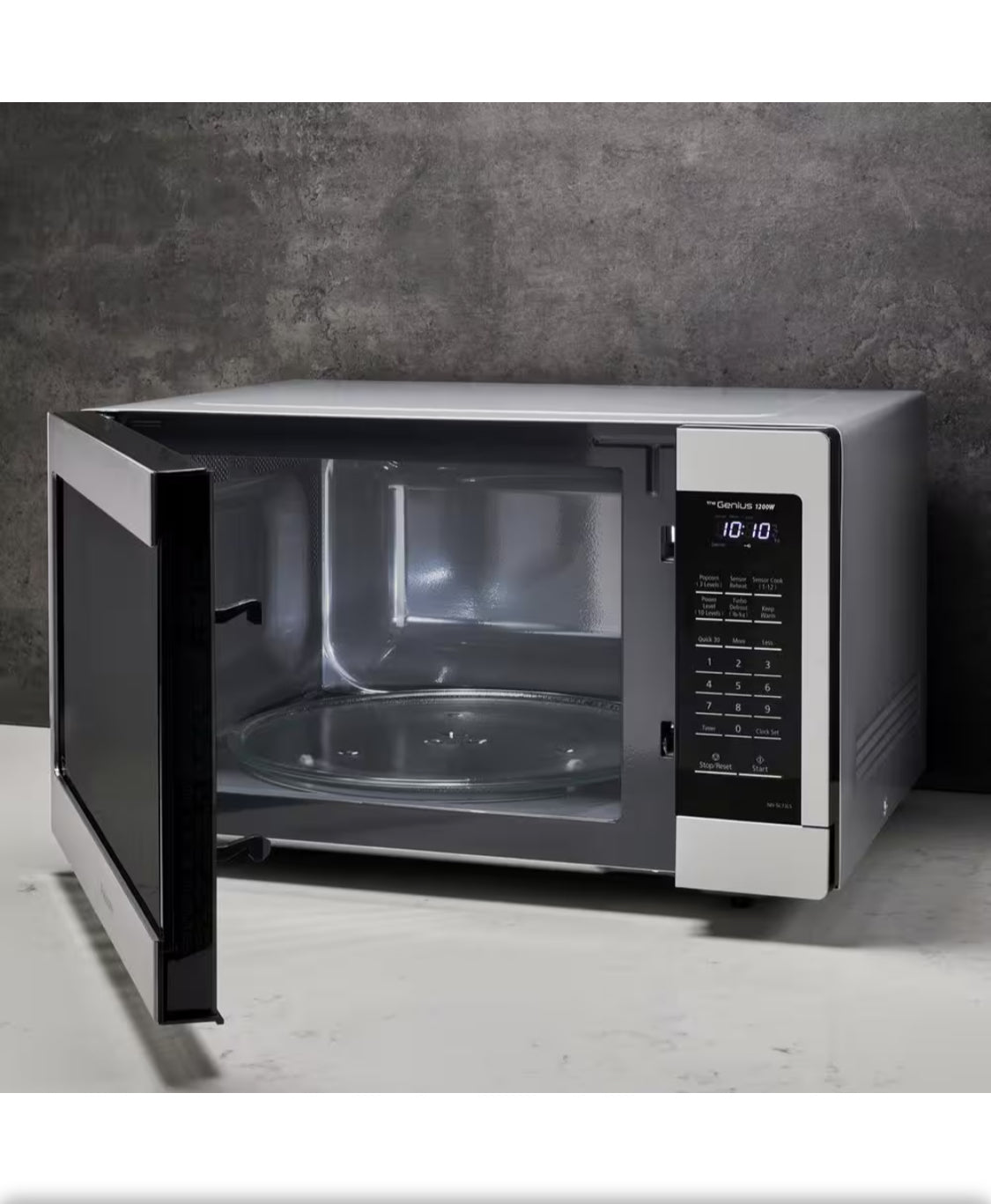 1.6 cu. ft. Countertop Microwave in Stainless Steel with Inverter Technology and Genius Sensor Cooking