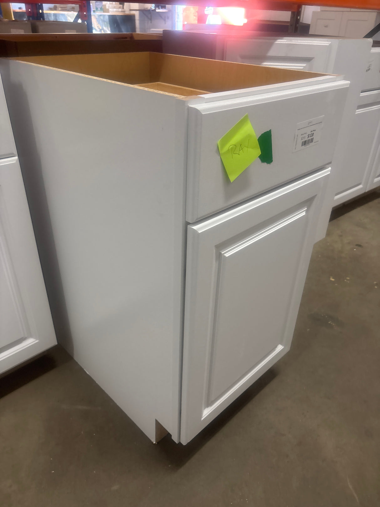 Hampton 18 in. W x 24 in. D x 34.5 in. H Assembled Base Cabinet in Satin White