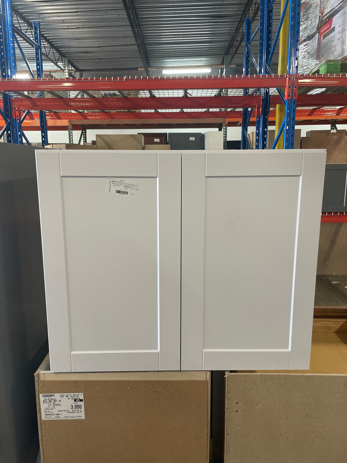 Shaker 36 in. W x 12 in. D x 30 in. H Assembled Wall Kitchen Cabinet in Satin White