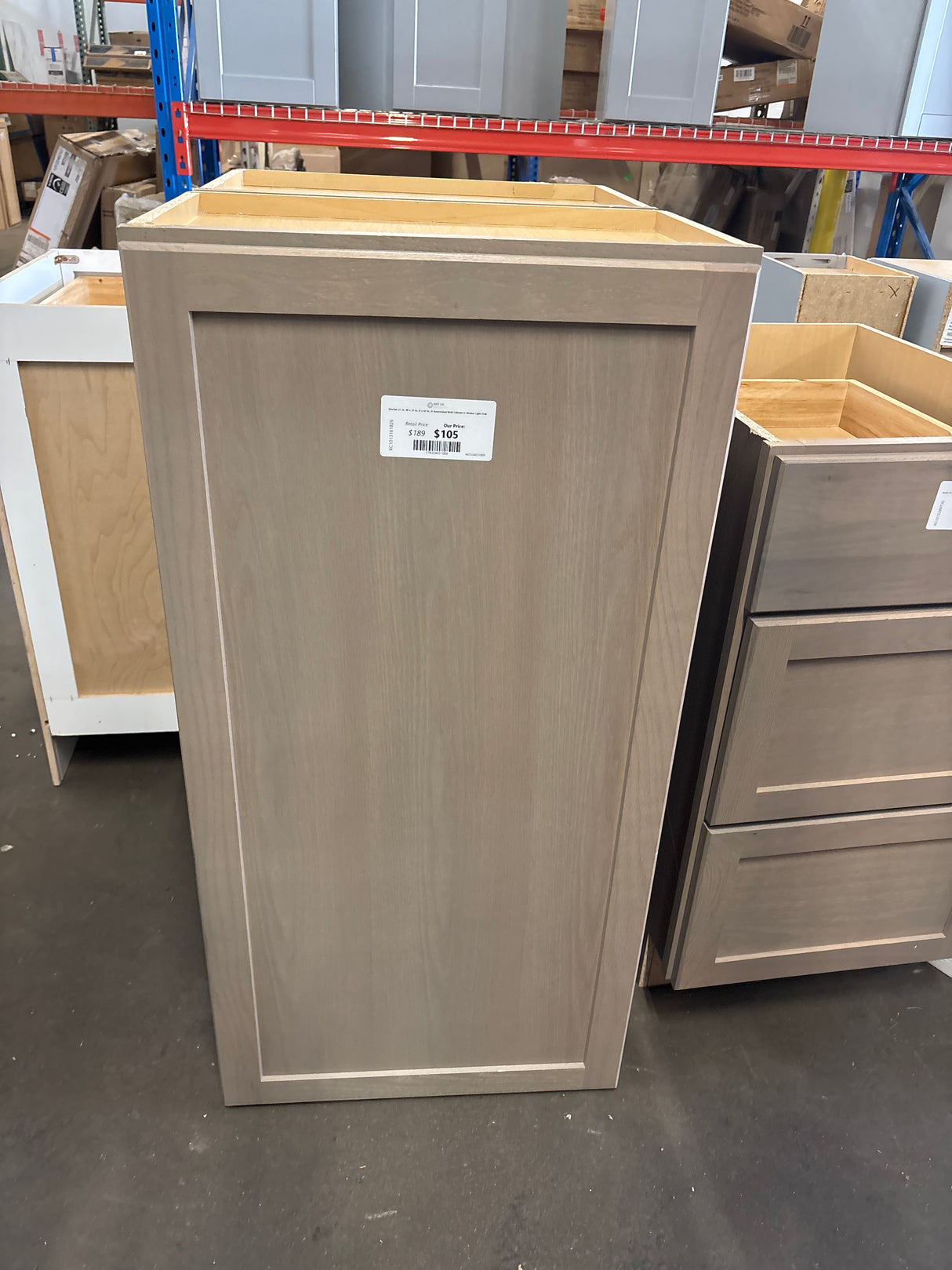 Sinclair 21 in. W x 12 in. D x 42 in. H Assembled Wall Cabinet in Shaker Light Oak