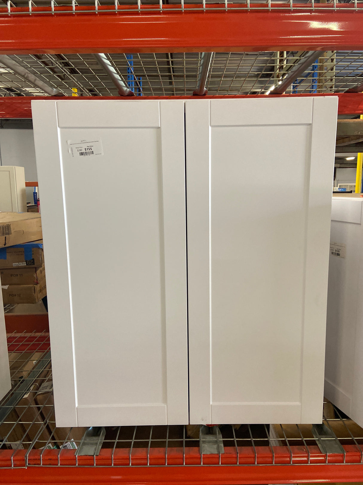 Shaker 36 in. W x 12 in. D x 42 in. H Assembled Wall Kitchen Cabinet in Satin White