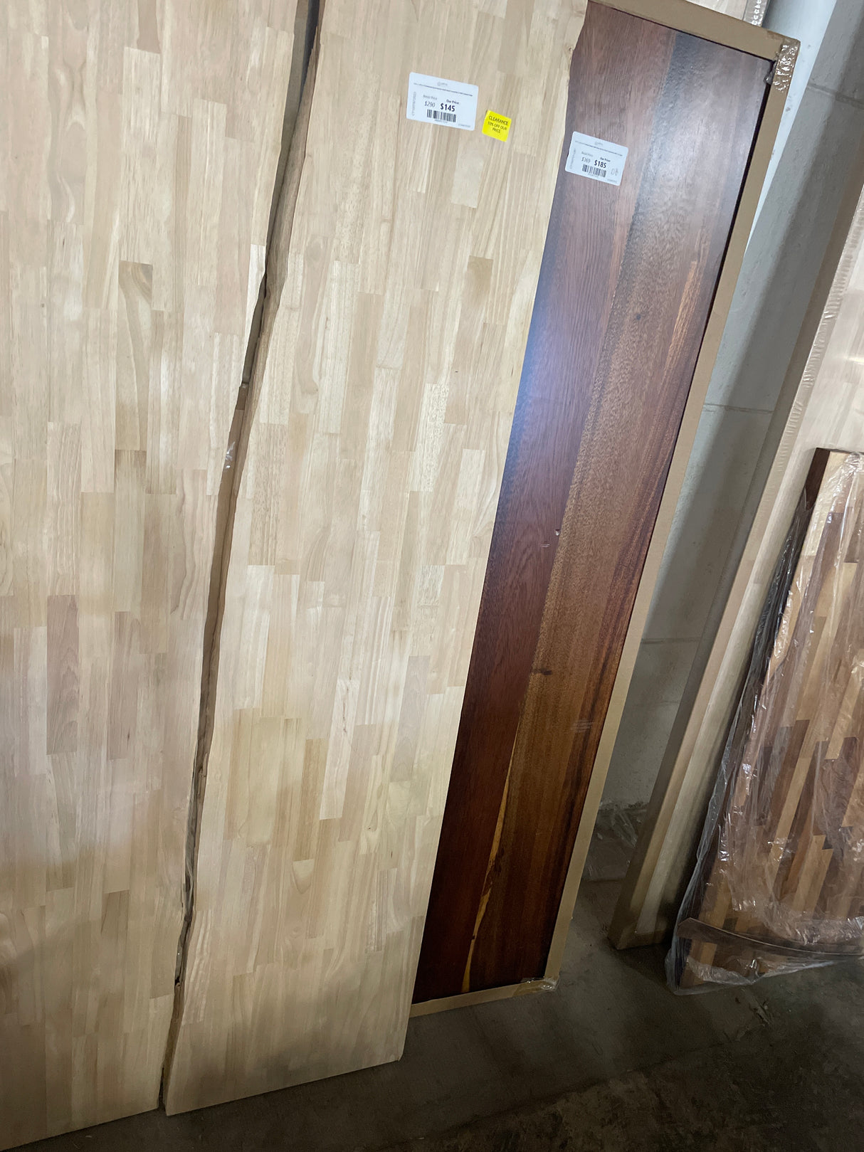 6 ft. L x 39 in. D Unfinished Hevea Butcher Block Island Countertop in With Standard Edge