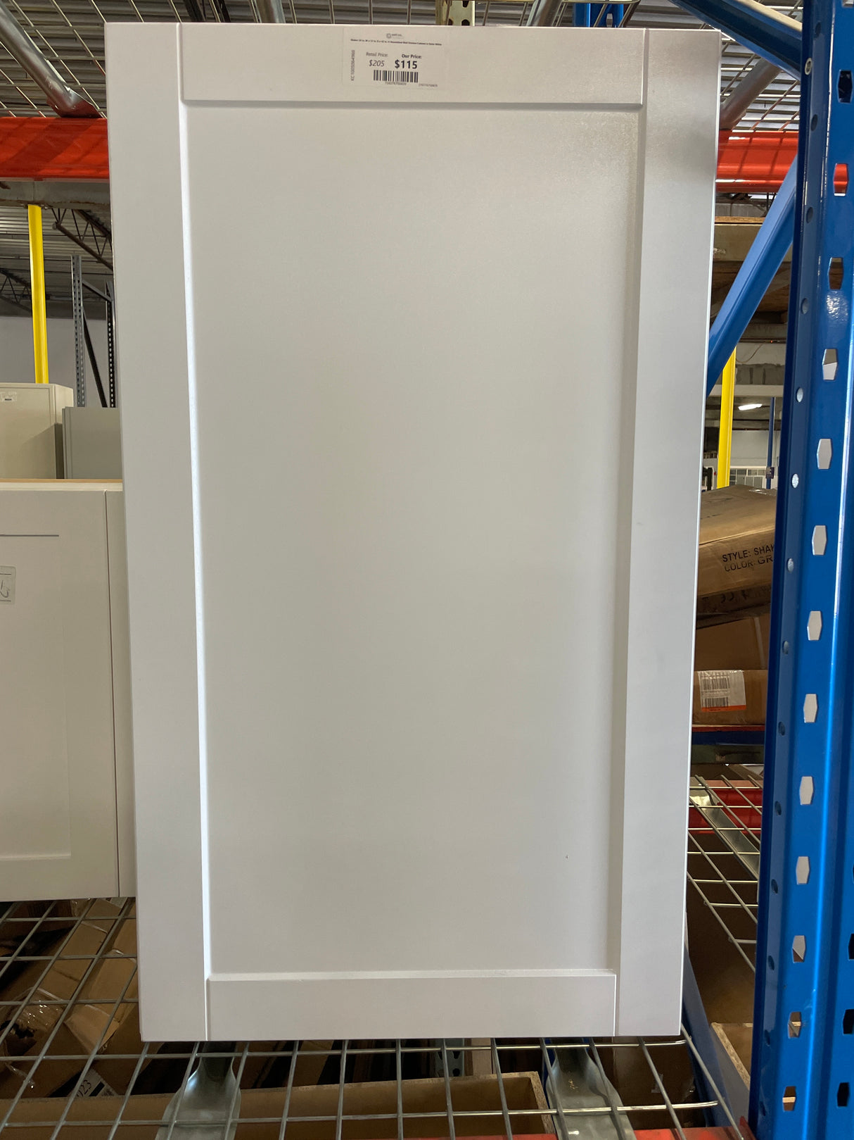 Shaker 24 in. W x 12 in. D x 42 in. H Assembled Wall Kitchen Cabinet in Satin White