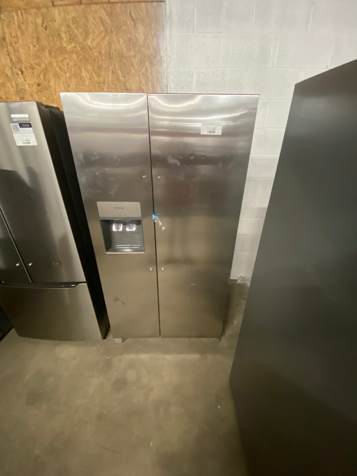 36 in. 26 cu. ft. Standard Depth Side by Side Refrigerator in Stainless Steel