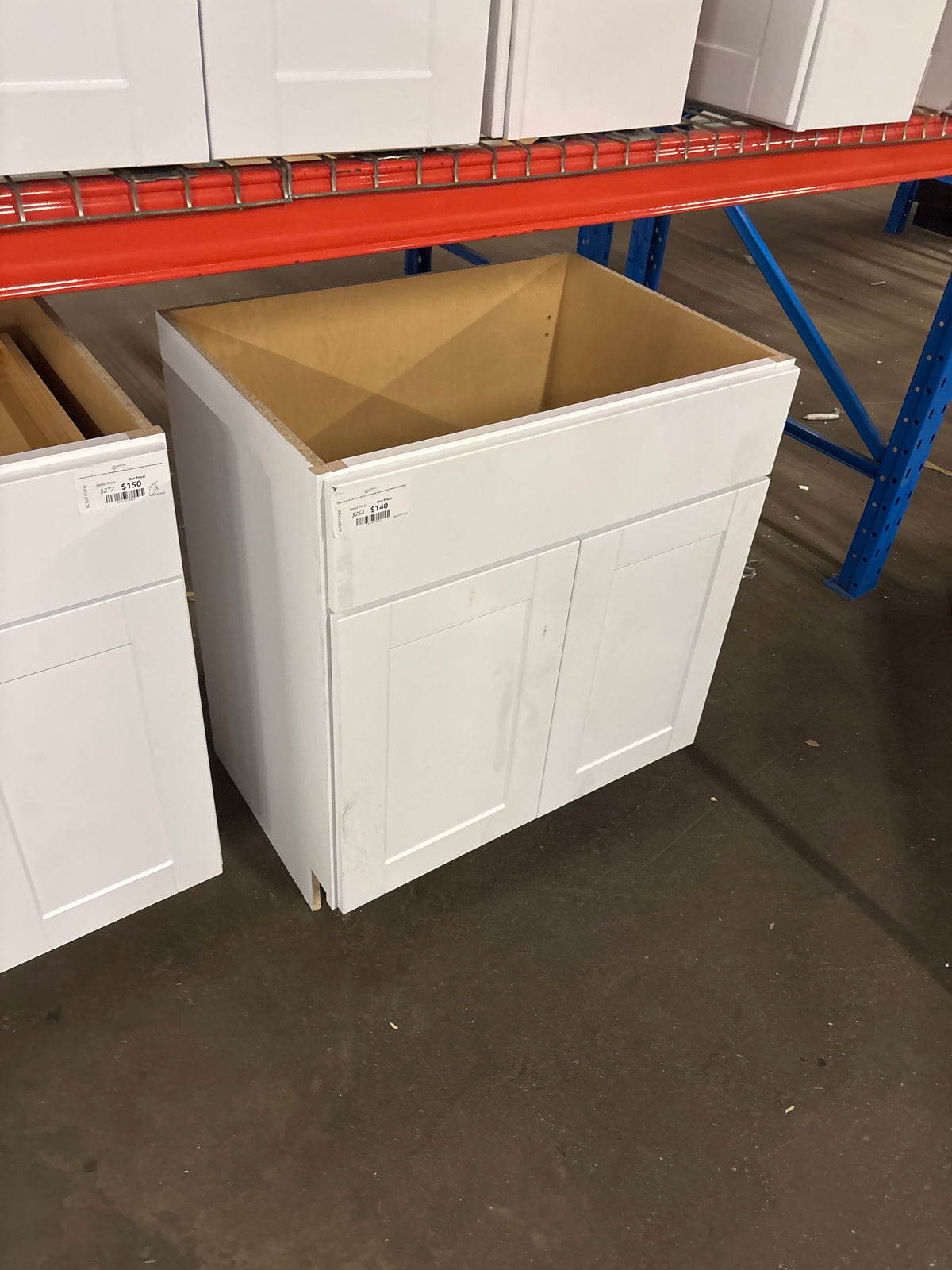 Shaker 30 in. W x 21 in. D x 34.5 in. H Assembled Bath Sink Base Cabinet in Satin White