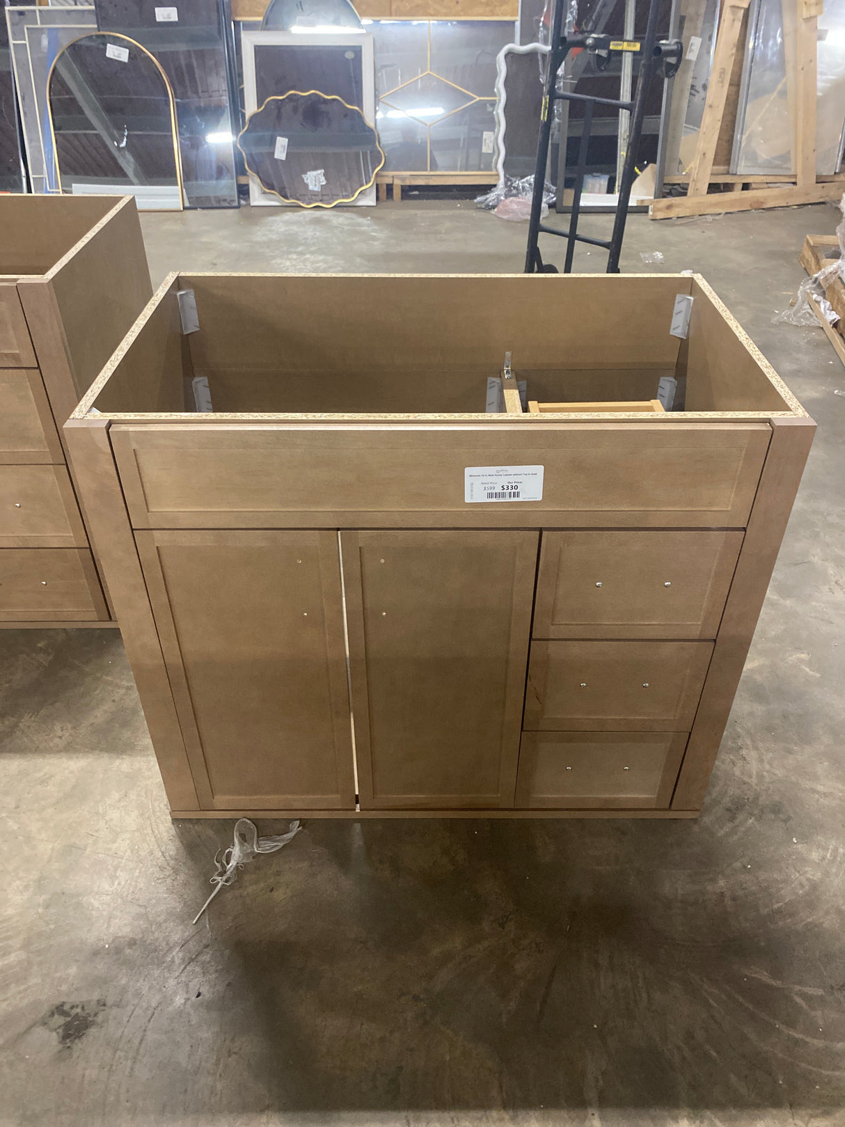 Winsome 36 in. Bath Vanity Cabinet without Top in Sand