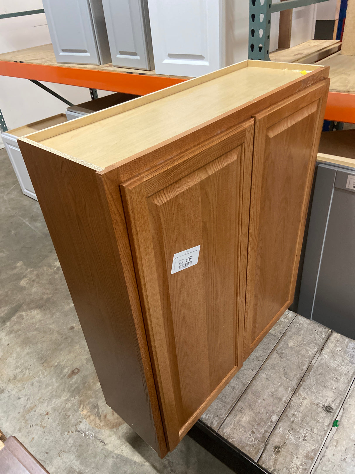 Hampton 36 in. W x 12 in. D x 42 in. H Assembled Wall Kitchen Cabinet in Medium Oak