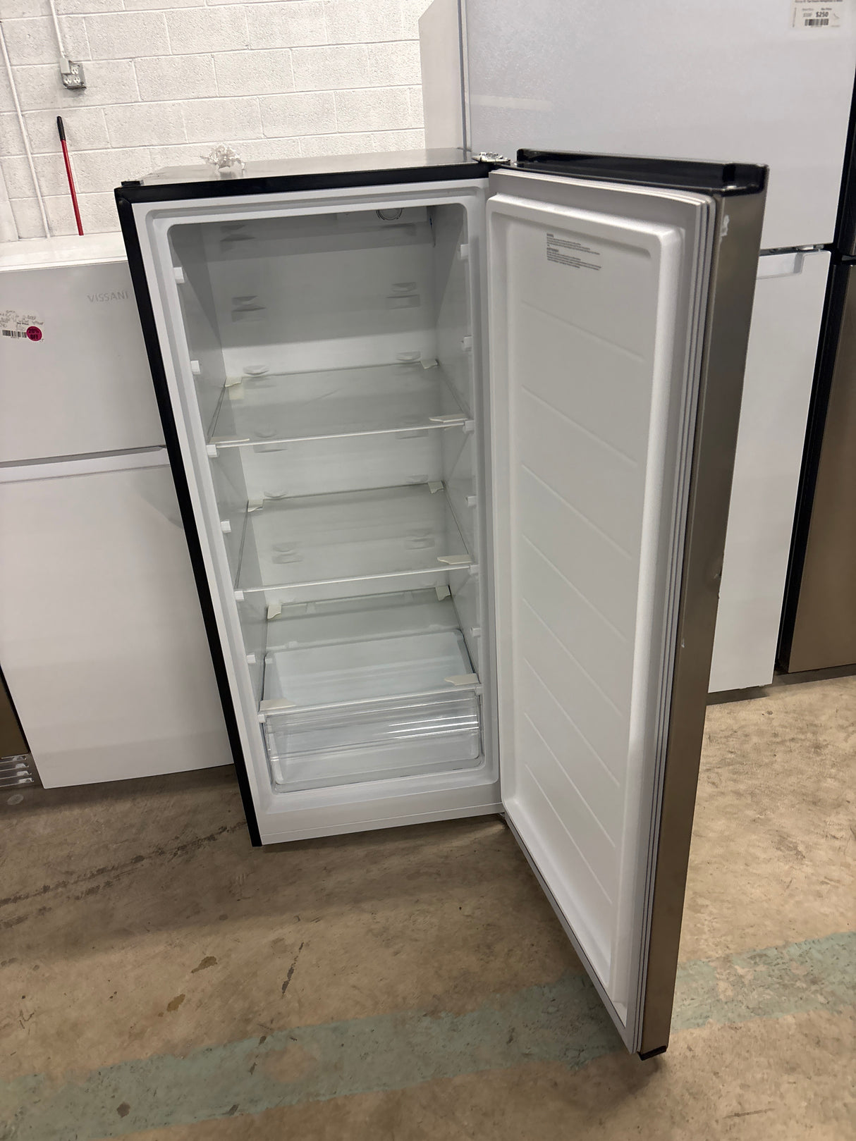7.1 cu. ft. Manual Defrost Convertible Upright Freezer in Stainless Steel Look