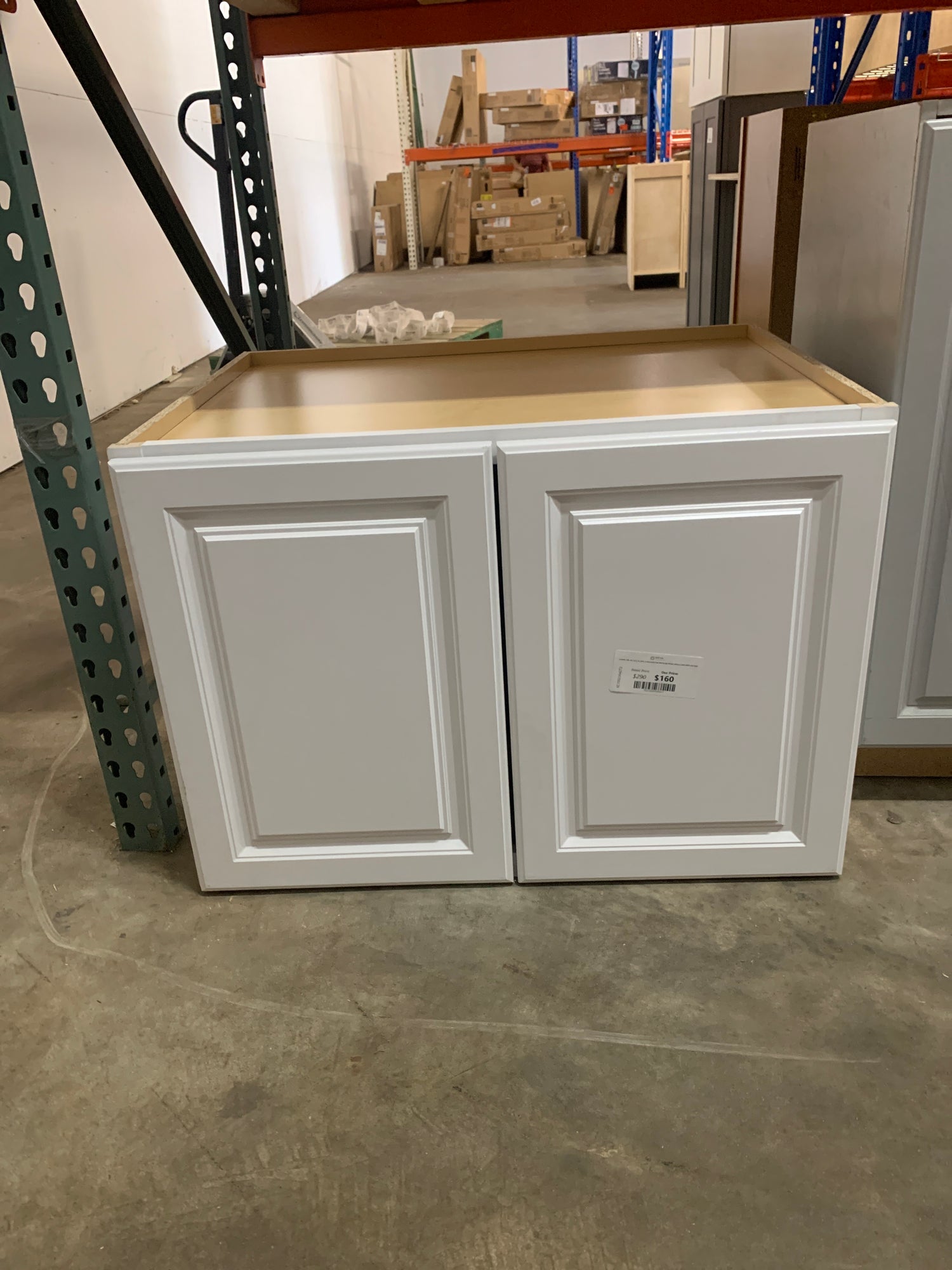 Hampton 33in. W x 24 in. D x 24 in. H Assembled Deep Wall Bridge Kitchen Cabinet in Satin White with Shelf